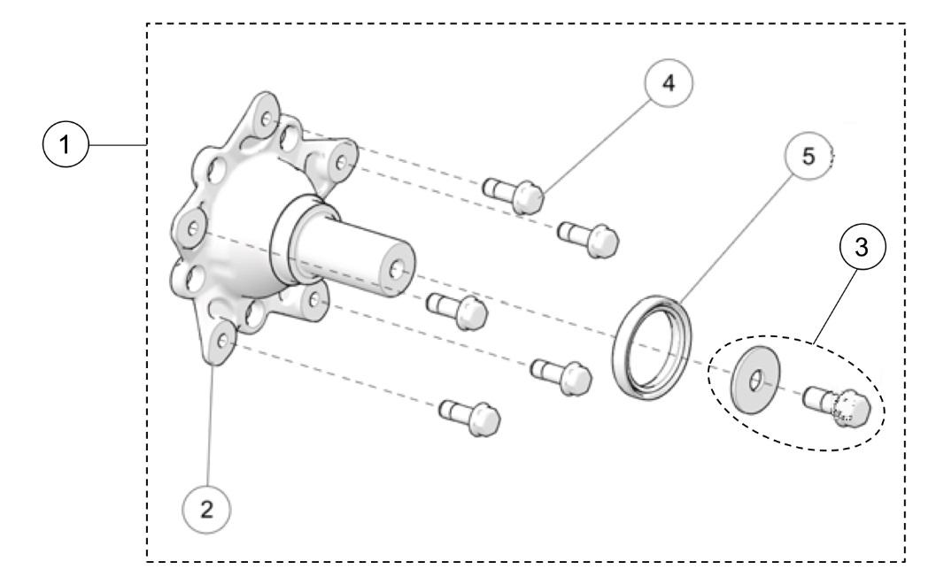 S-kit Hub 5-Bolts