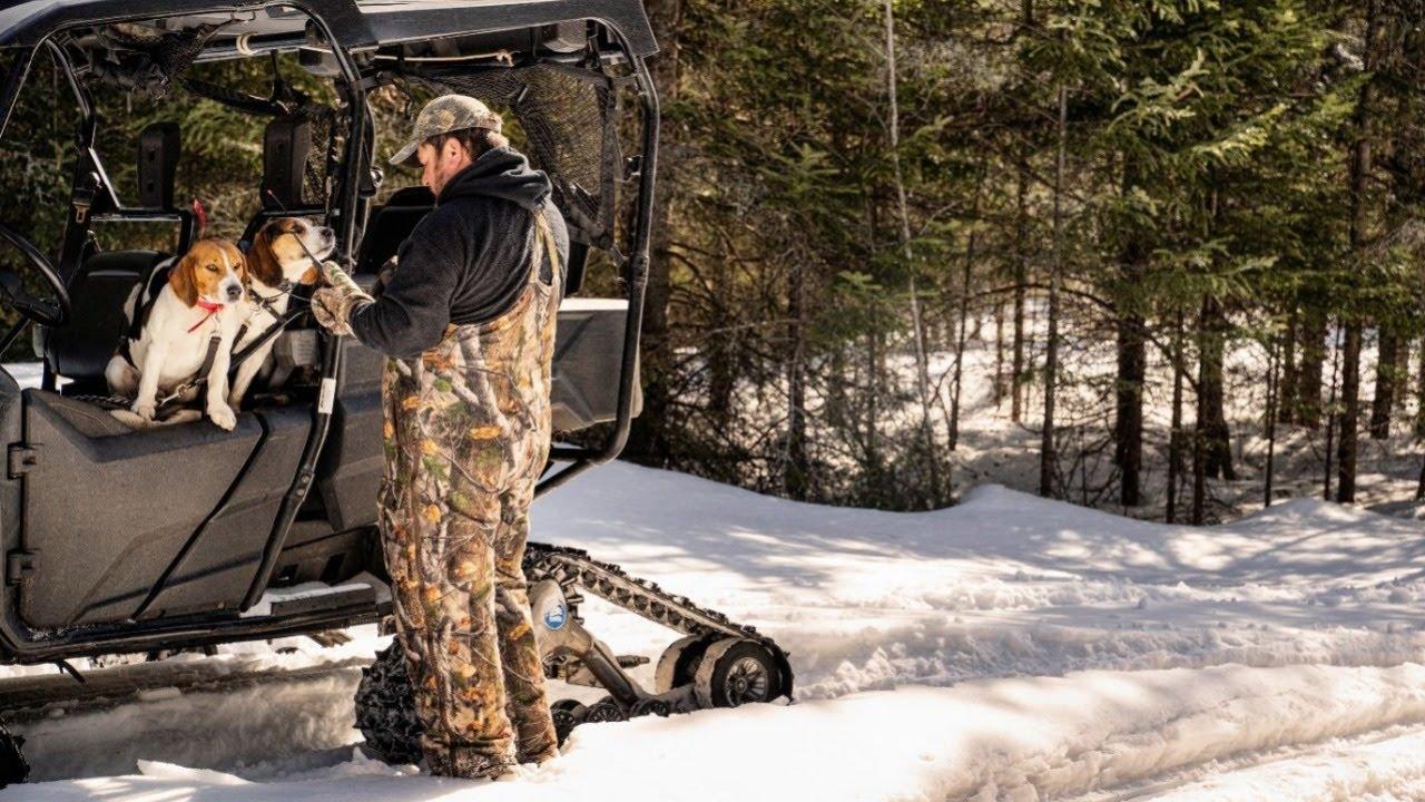 Go rabbit hunting with Camso UTV 4S1 track system X Polaris Pioneer side-by-side