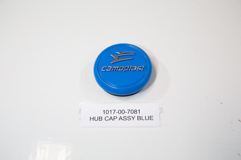 HUB CAP BLUE (HOT STAMPED) ASSEMBLY