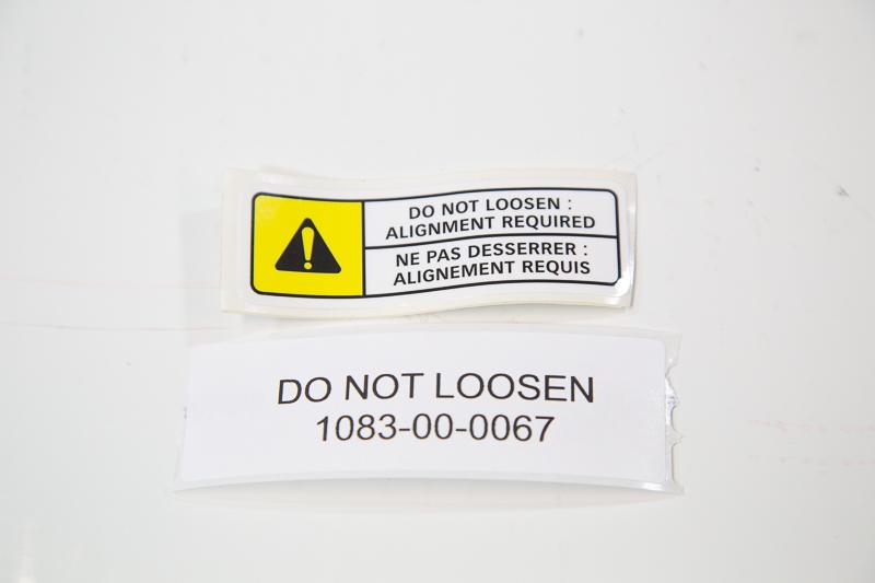 STICKER DO NOT LOOSEN