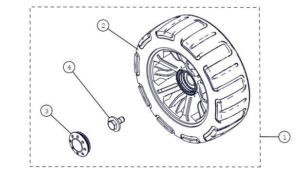 241mm Replacement Wheel Kit