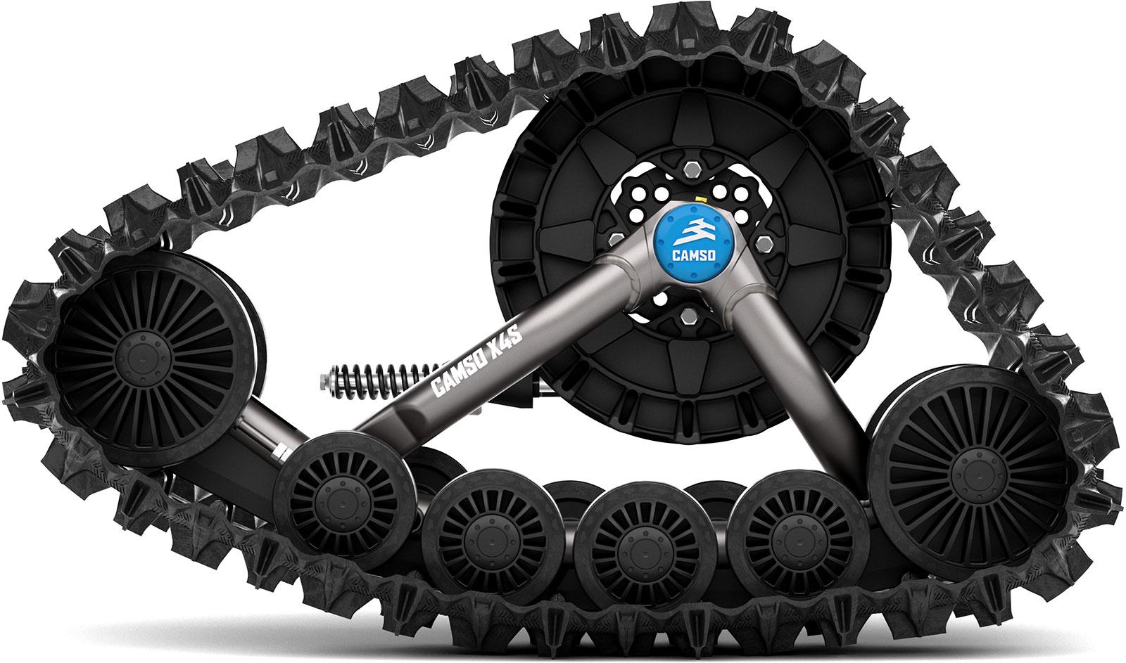 Camso X4S ATV/UTV Tracks side front view