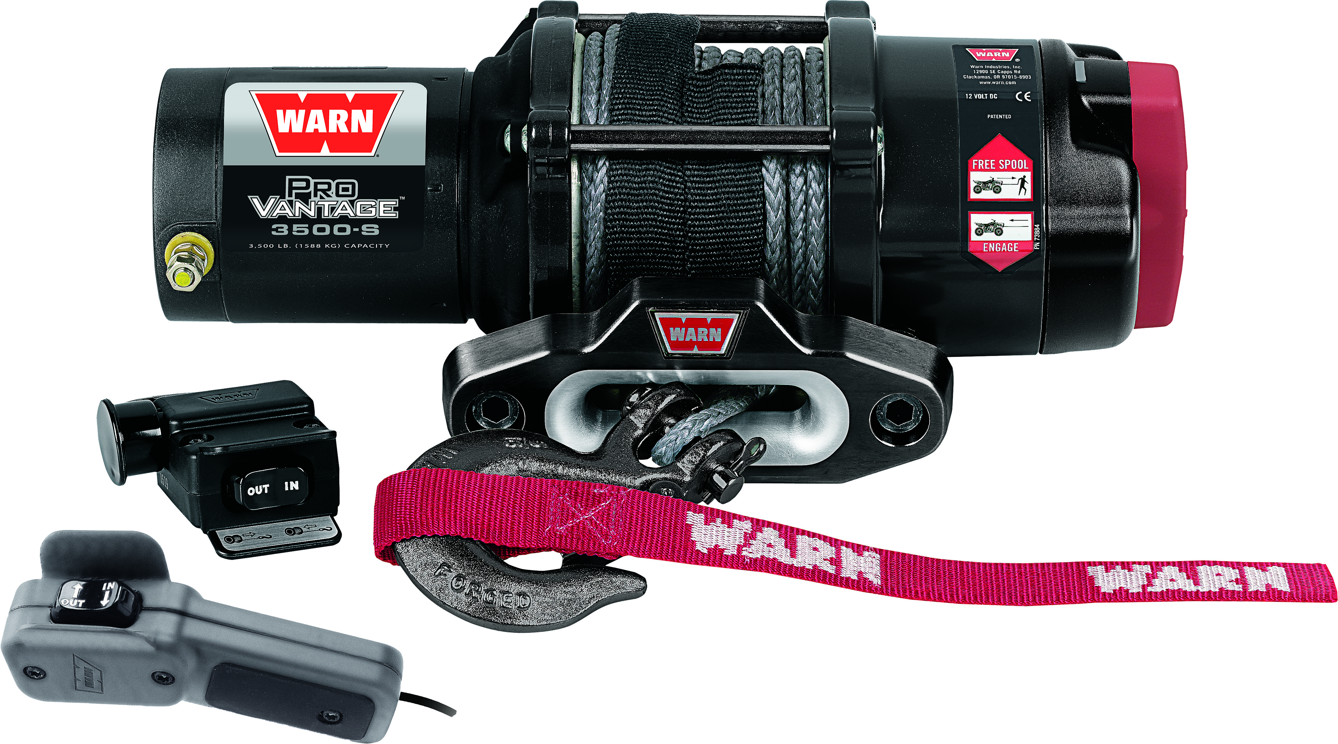 Provantage 3500-S Winch W/Synthetic Rope