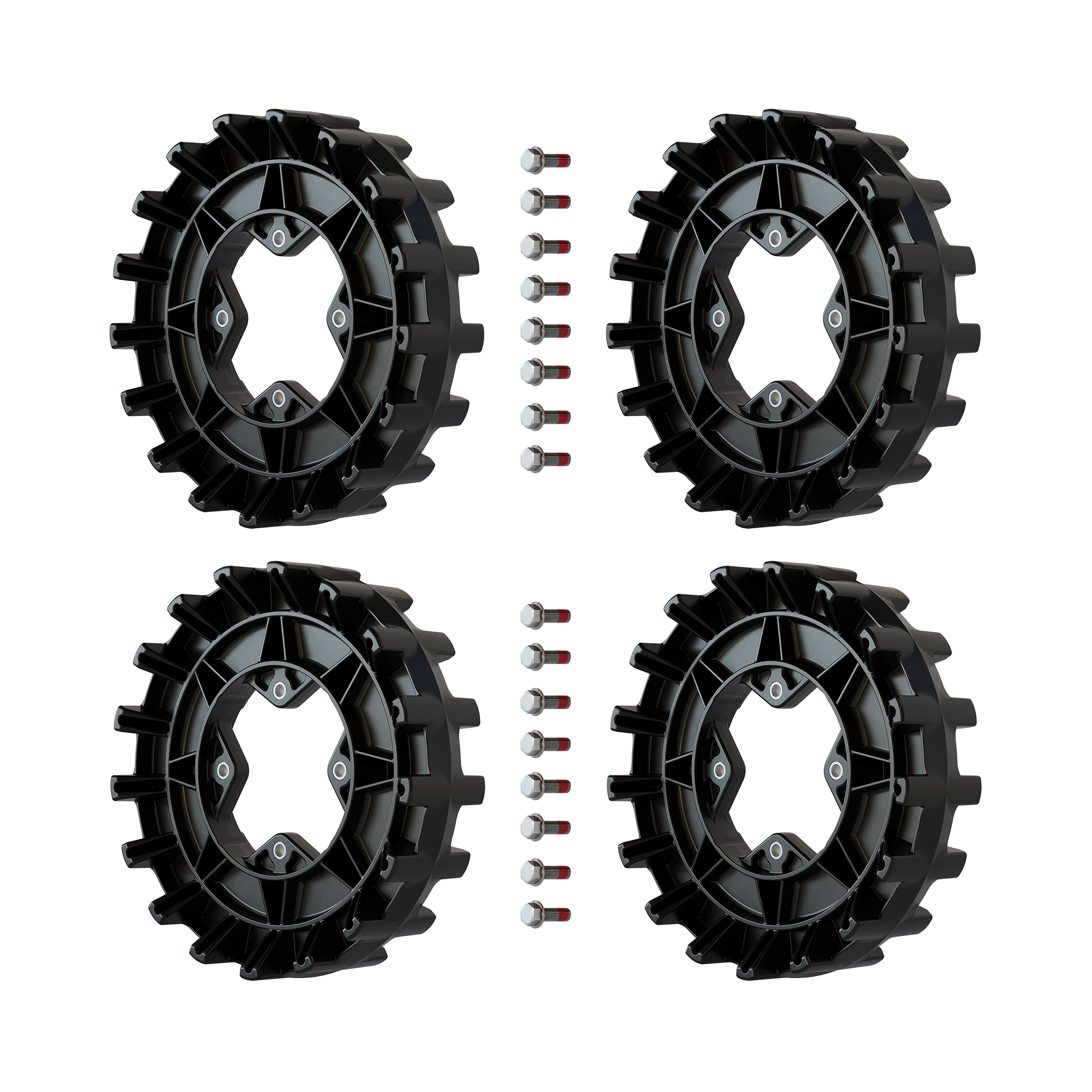 Sprocket package - 17 teeth & 17 teeth - 4 bolts