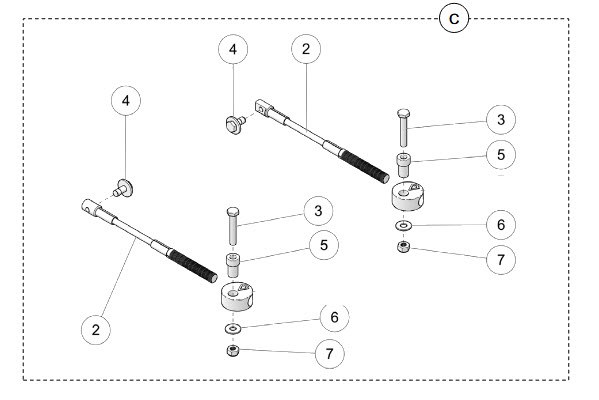 2008 TATOU 4S Steering Limiters (when applicable) Parts Diagram