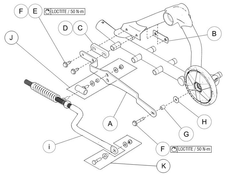 2010 TATOU 4S Rigid Axle Suspension (RS) Option Parts Diagram