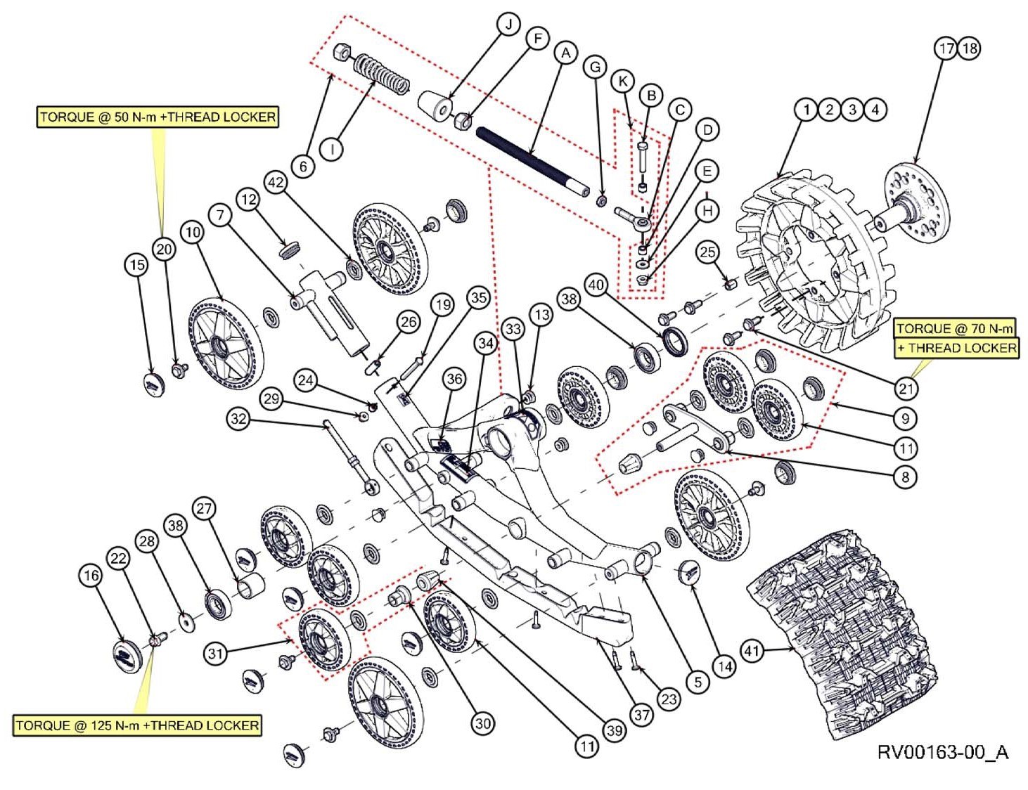 2012 T4S Front Left & Right Parts Diagram