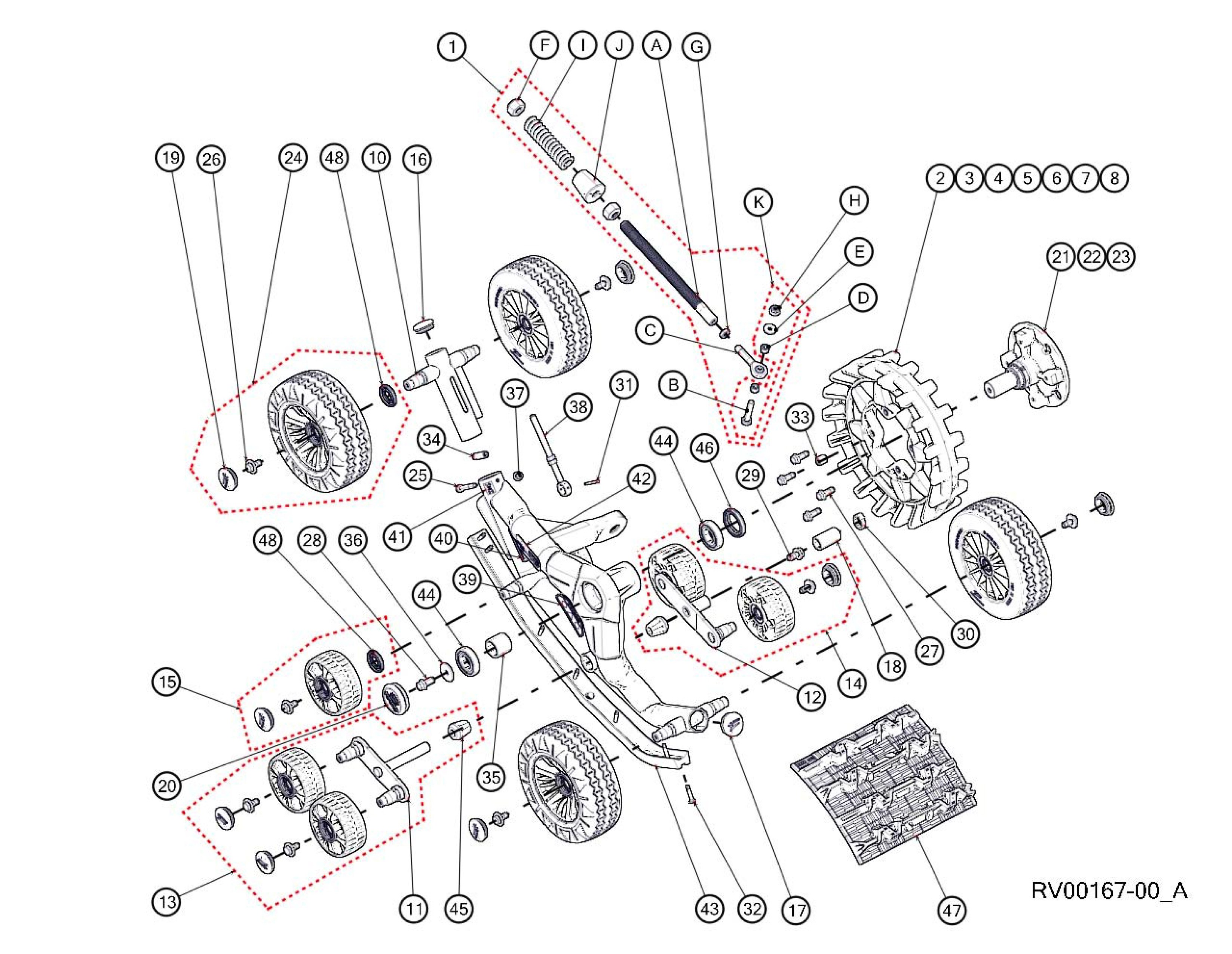2012 T4S Front Left & Right Parts Diagram