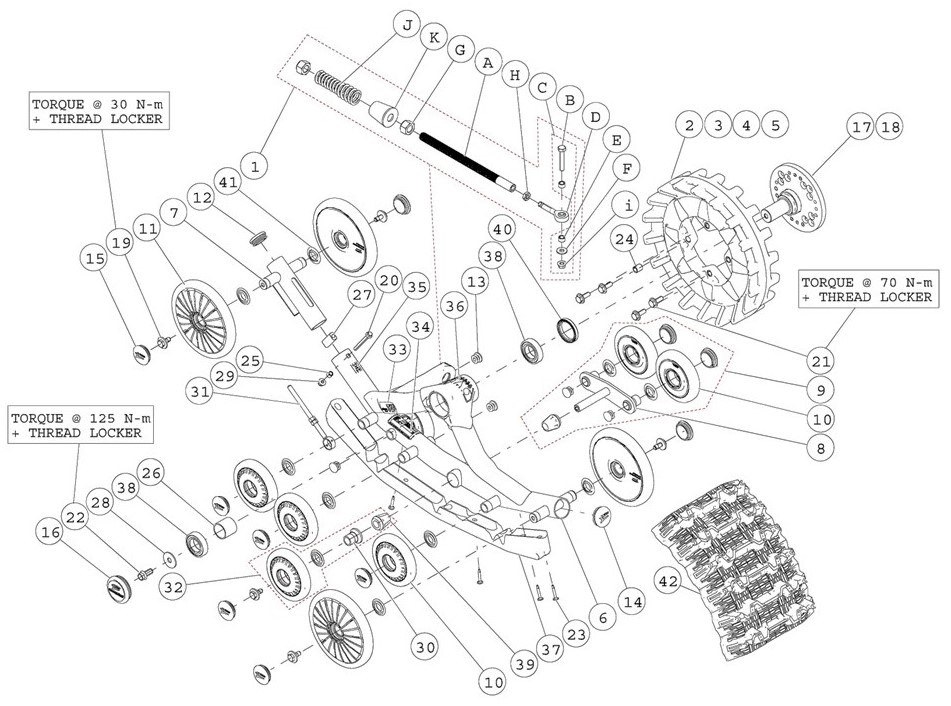 2013 T4S Front Left & Right Parts Diagram