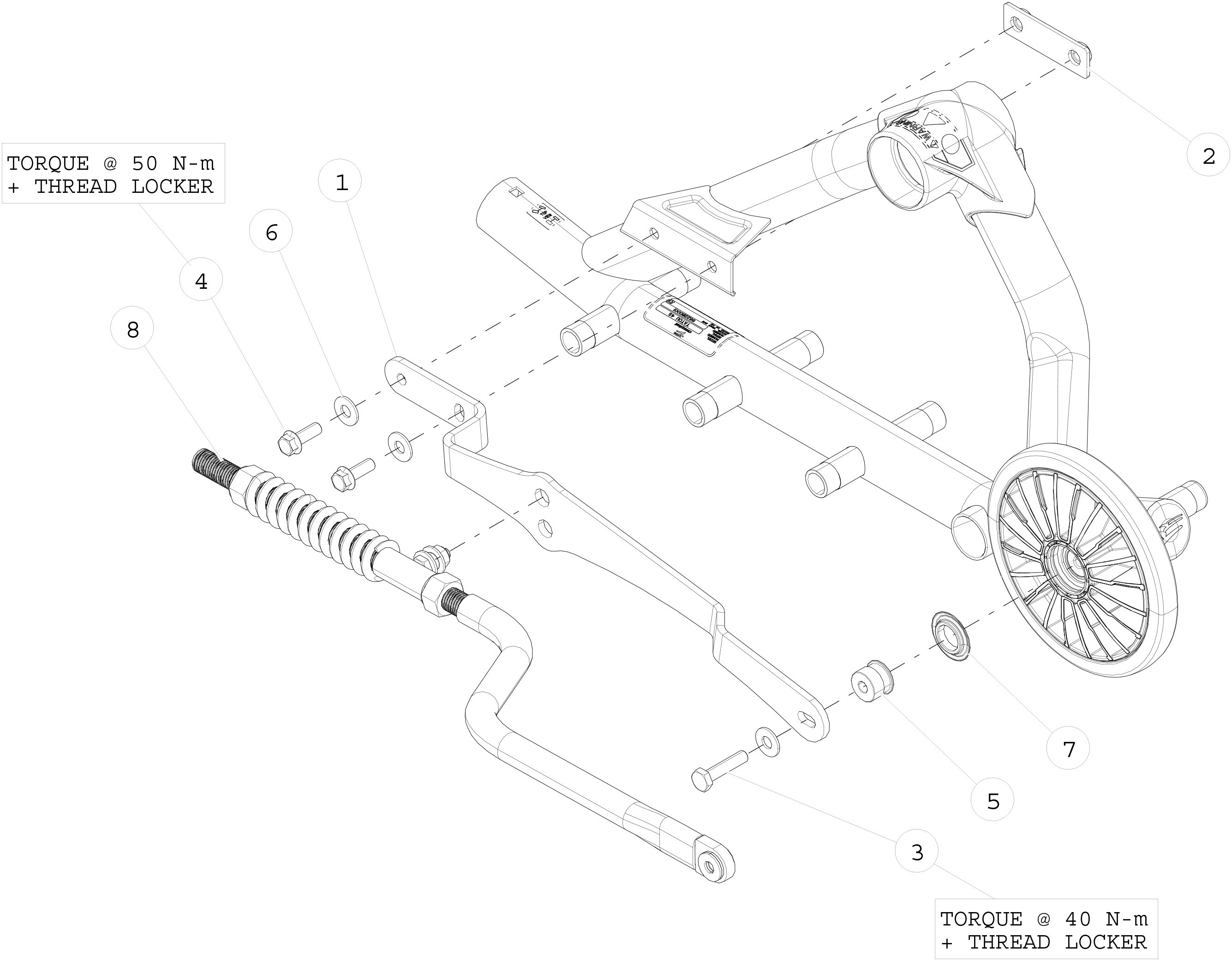 2013 T4S Rigid Suspension (RS) Parts Diagram