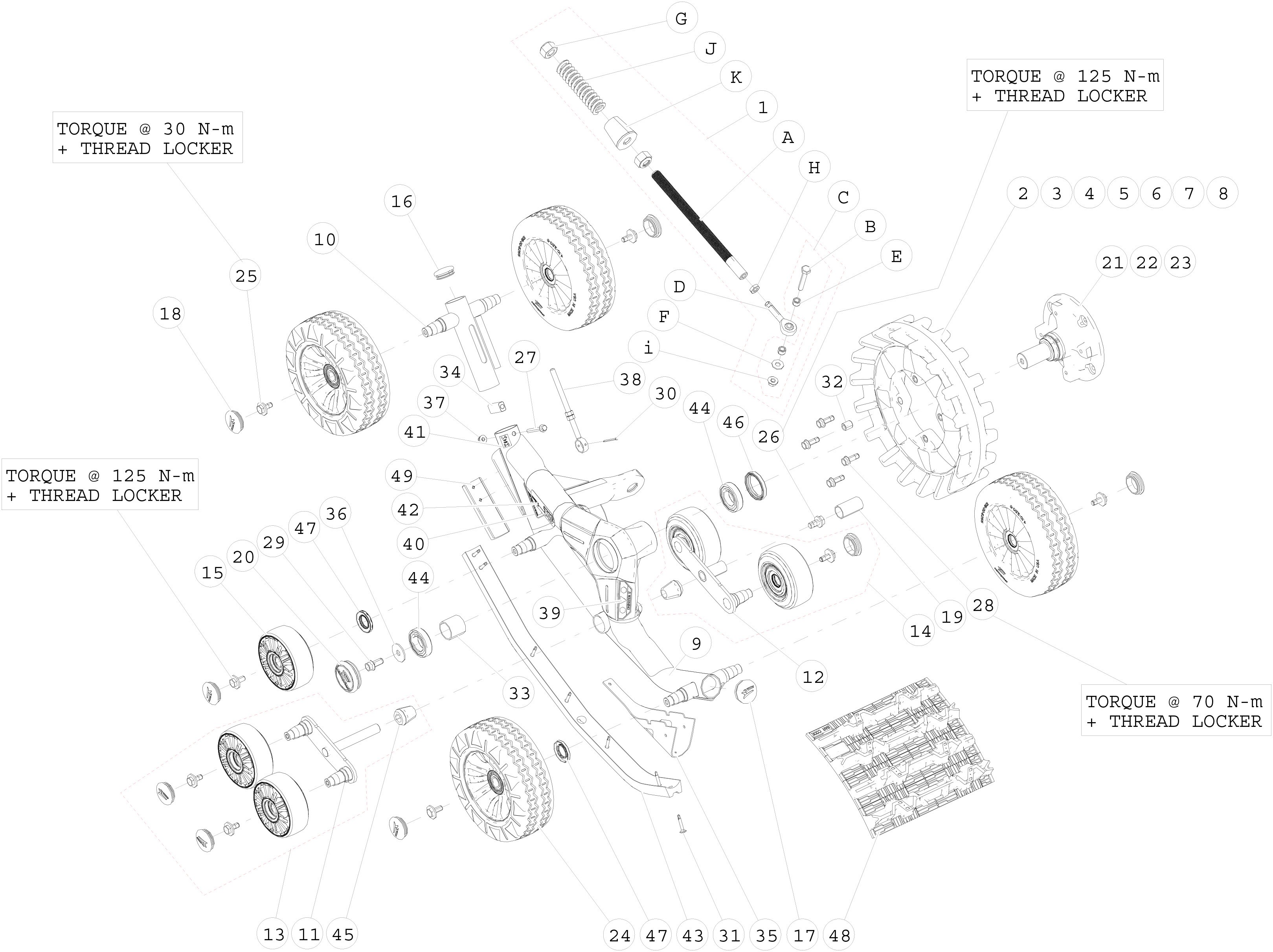 2013 T4S Front Left & Right Parts Diagram
