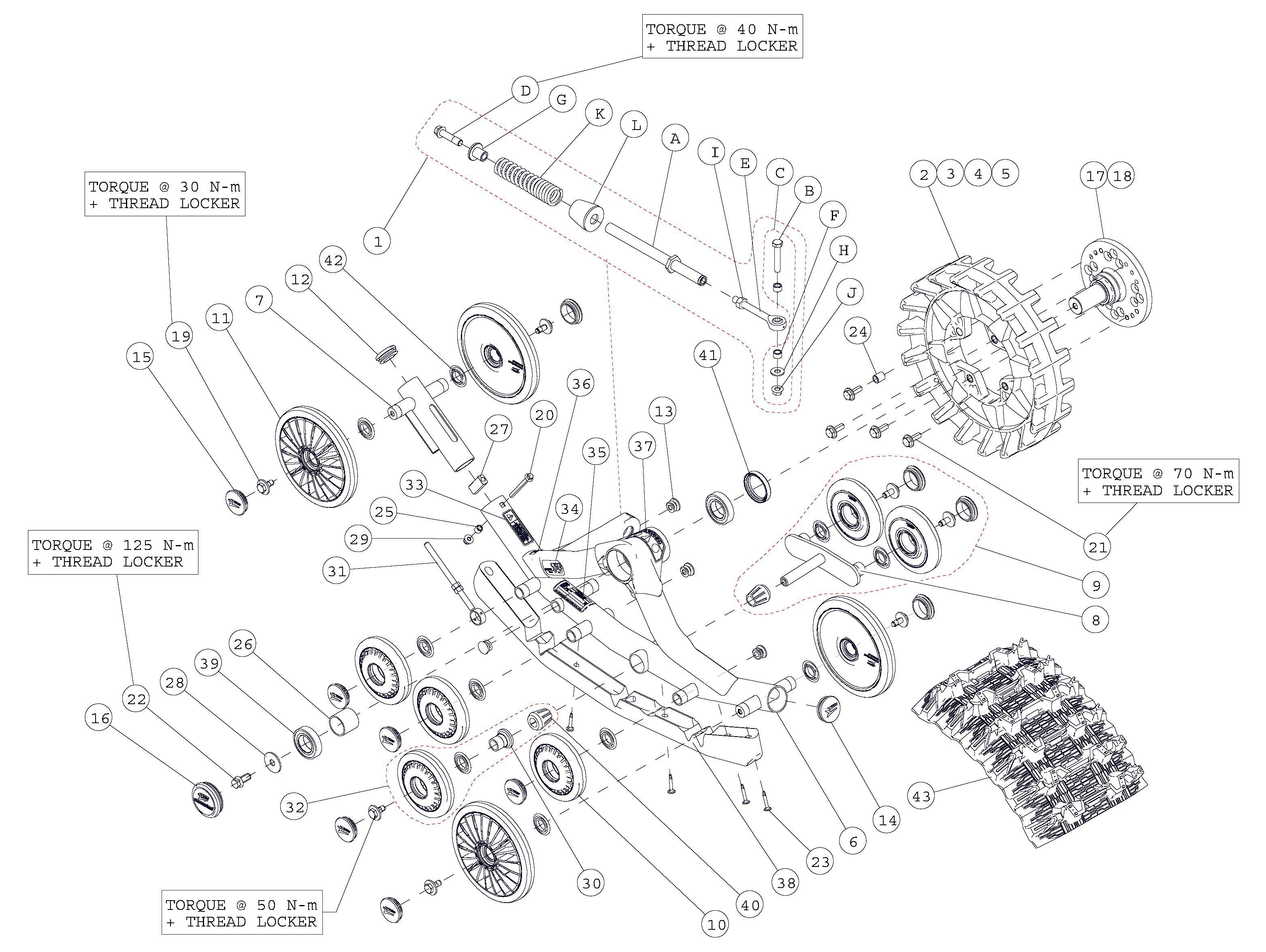 2014 T4S Front Left & Right Parts Diagram