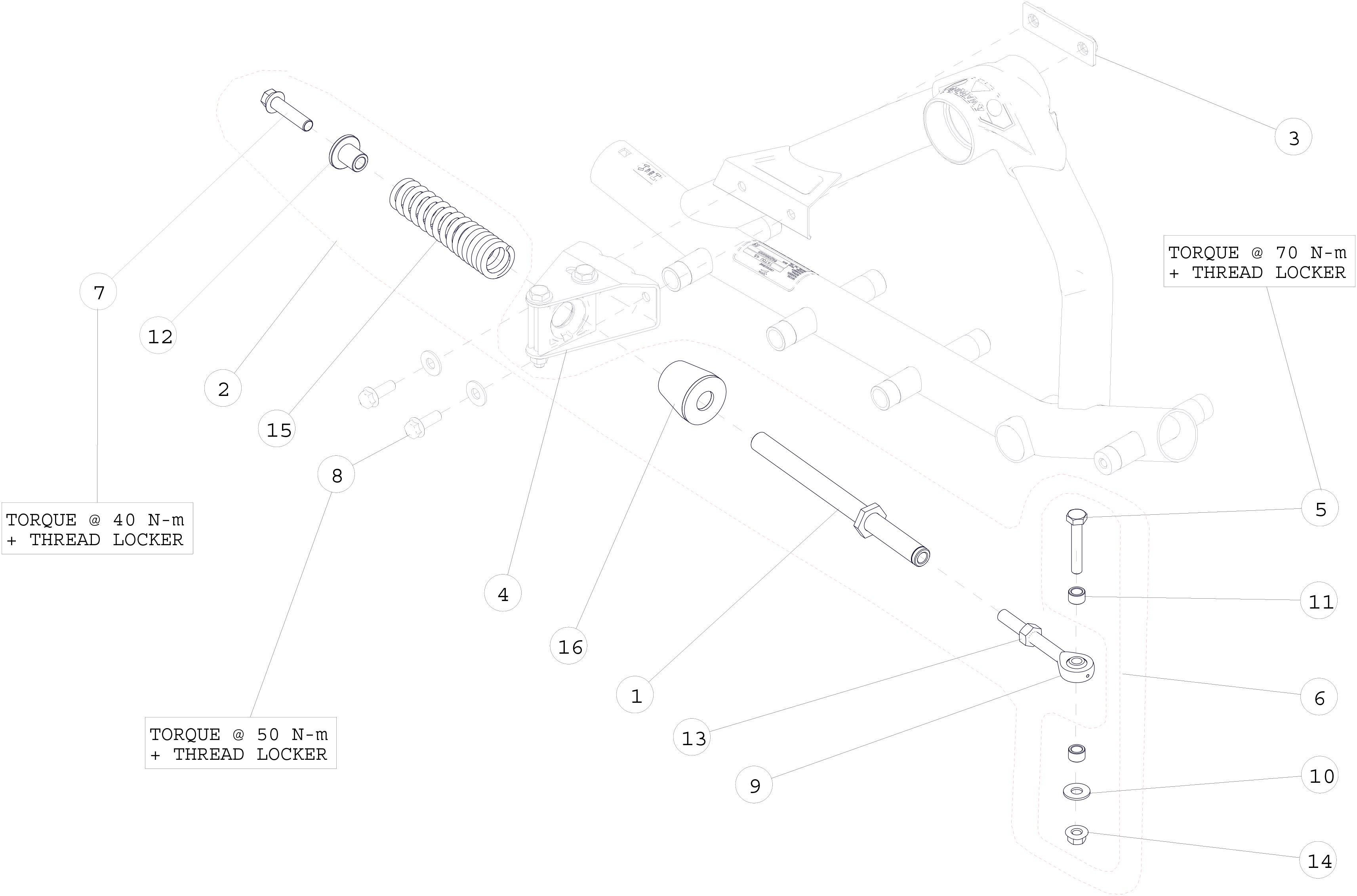 2014 T4S Independent Suspension (IS) Parts Diagram
