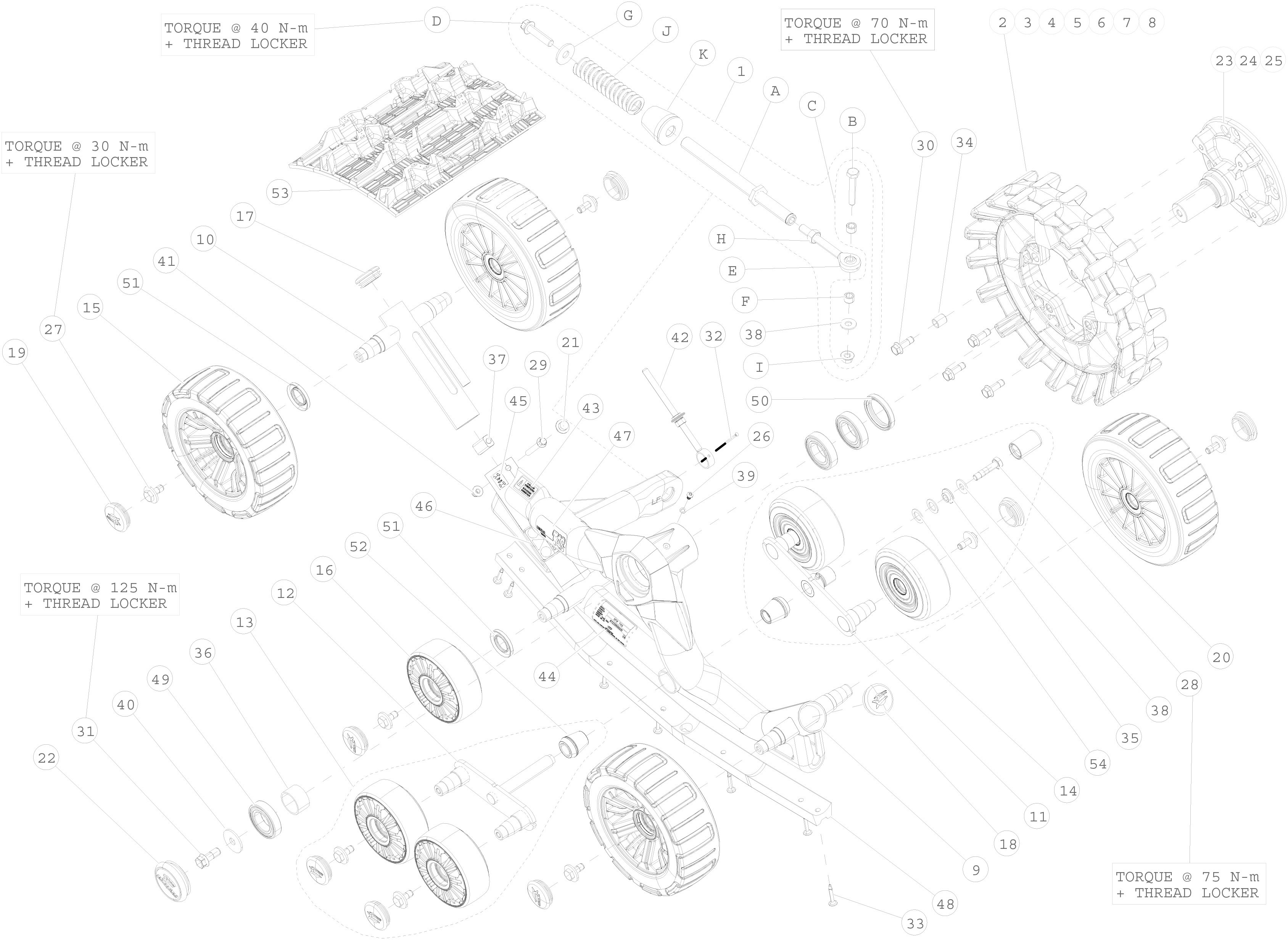 2014 T4S Front Left & Right Parts Diagram