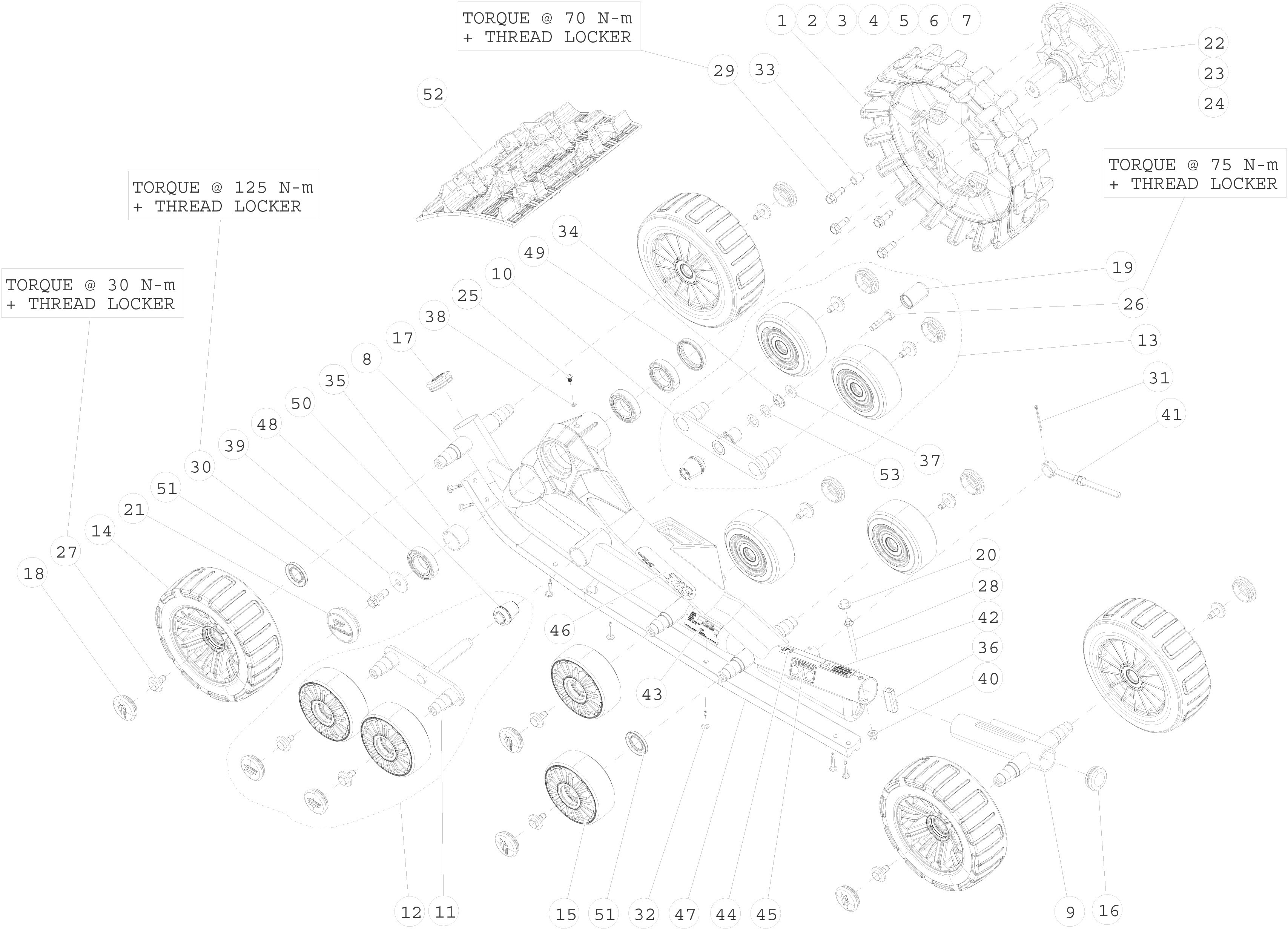 2014 T4S Left & Right Rear Parts Diagram