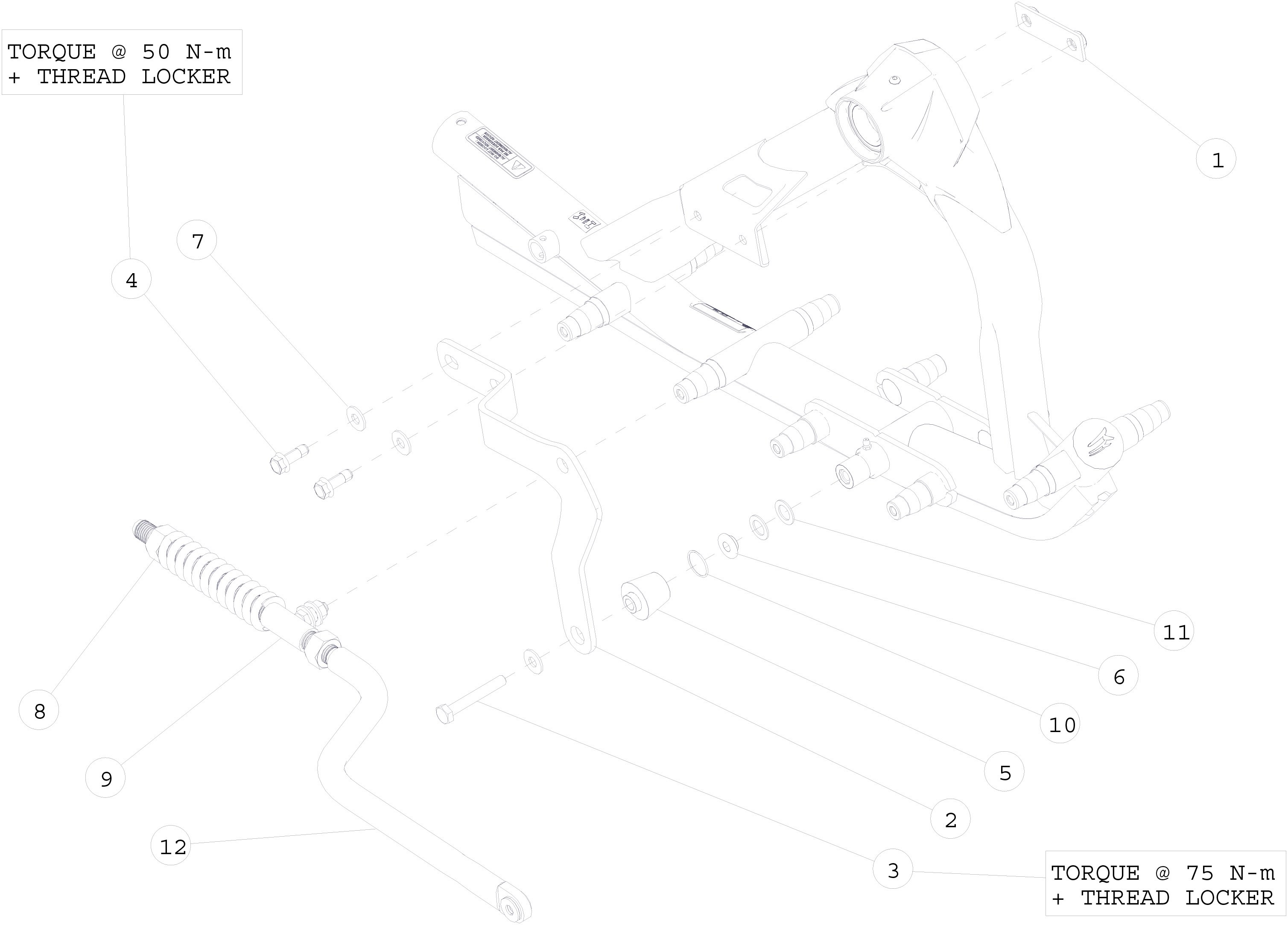 2014 T4S Rigid Suspension (RS) Parts Diagram