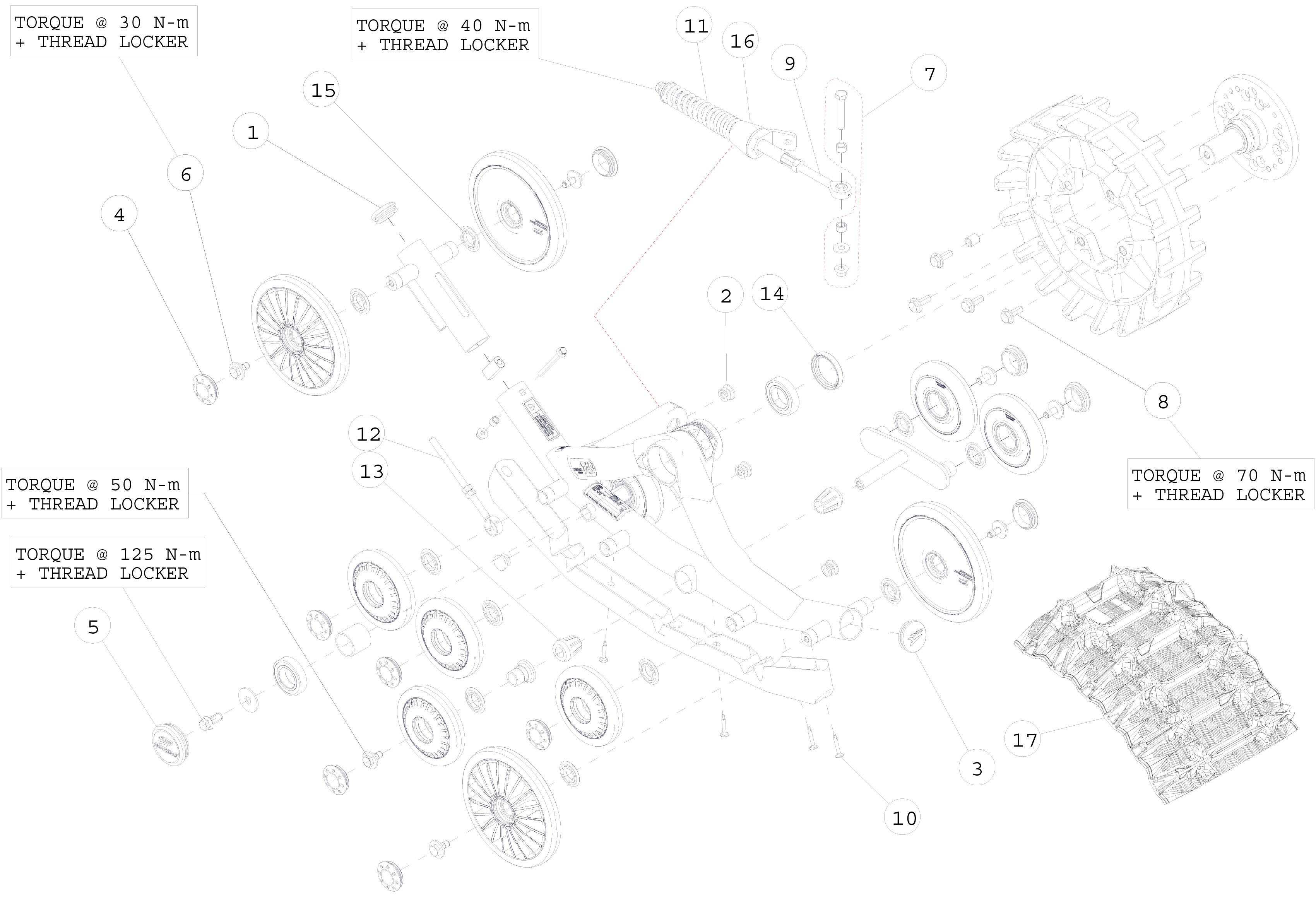 2015 T4S Front Left & Right Parts Diagram