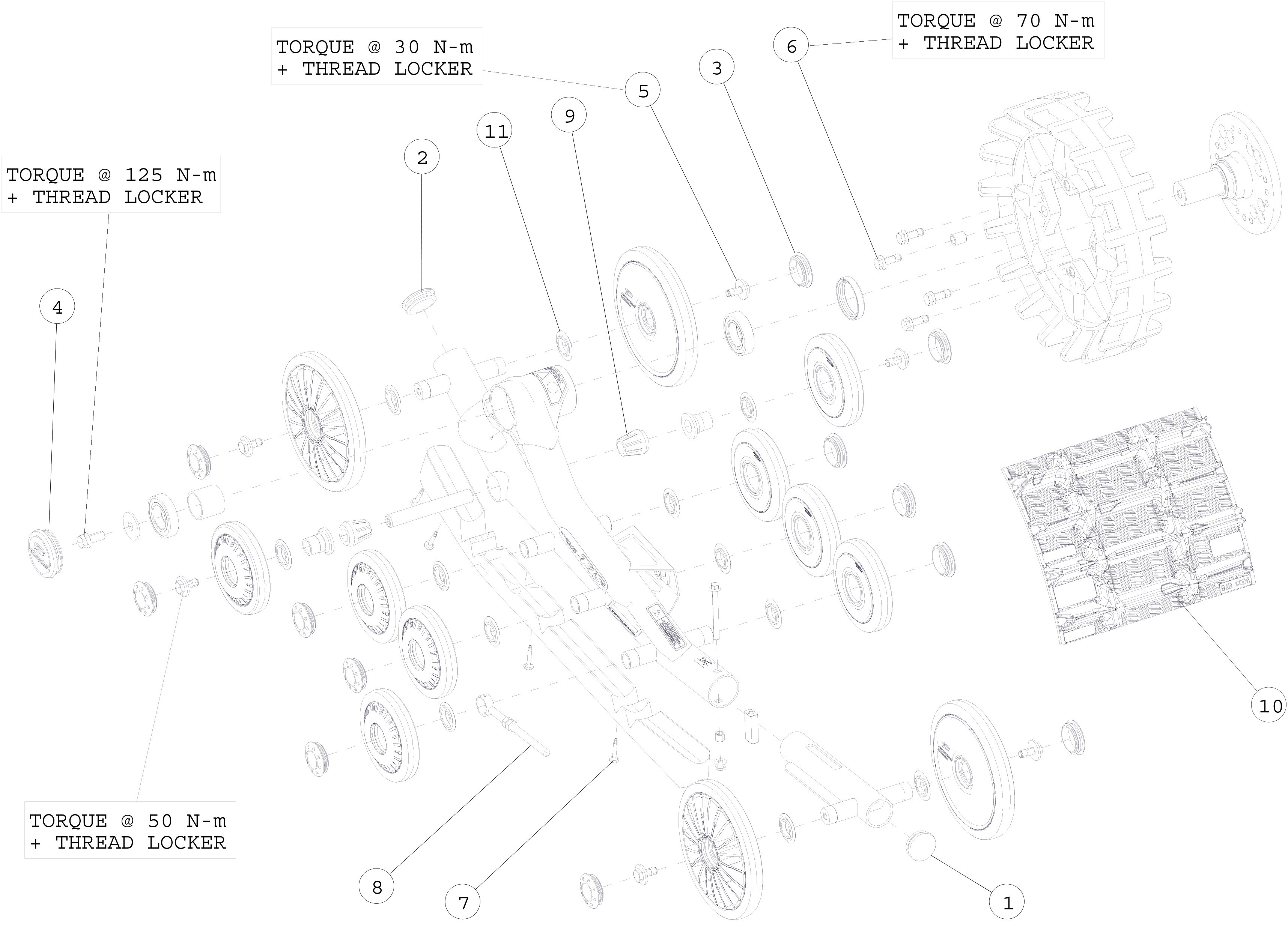 2015 T4S Left & Right Rear Parts Diagram