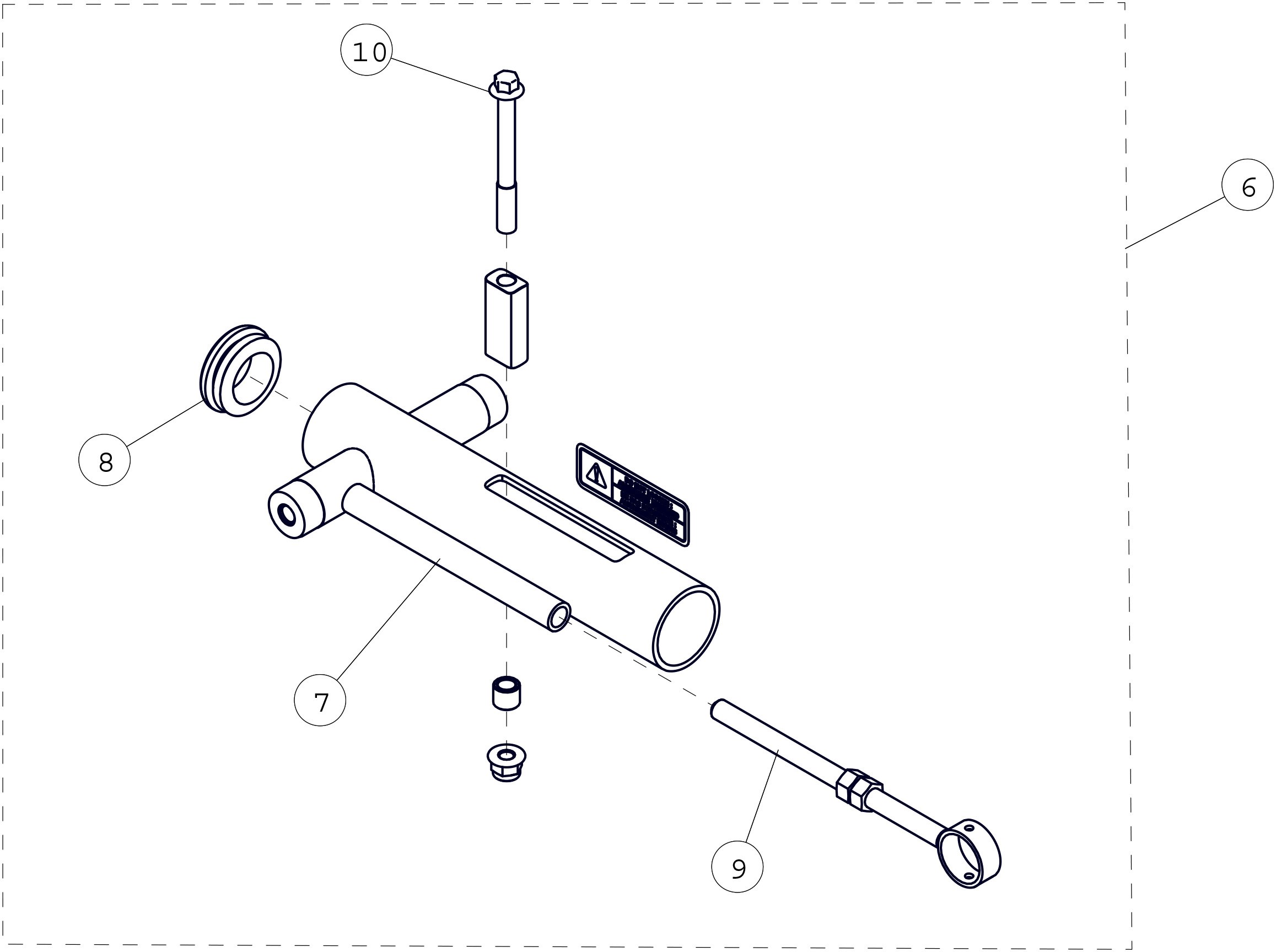 2015 T4S Rear Long Track Tensioner Kit Parts Diagram