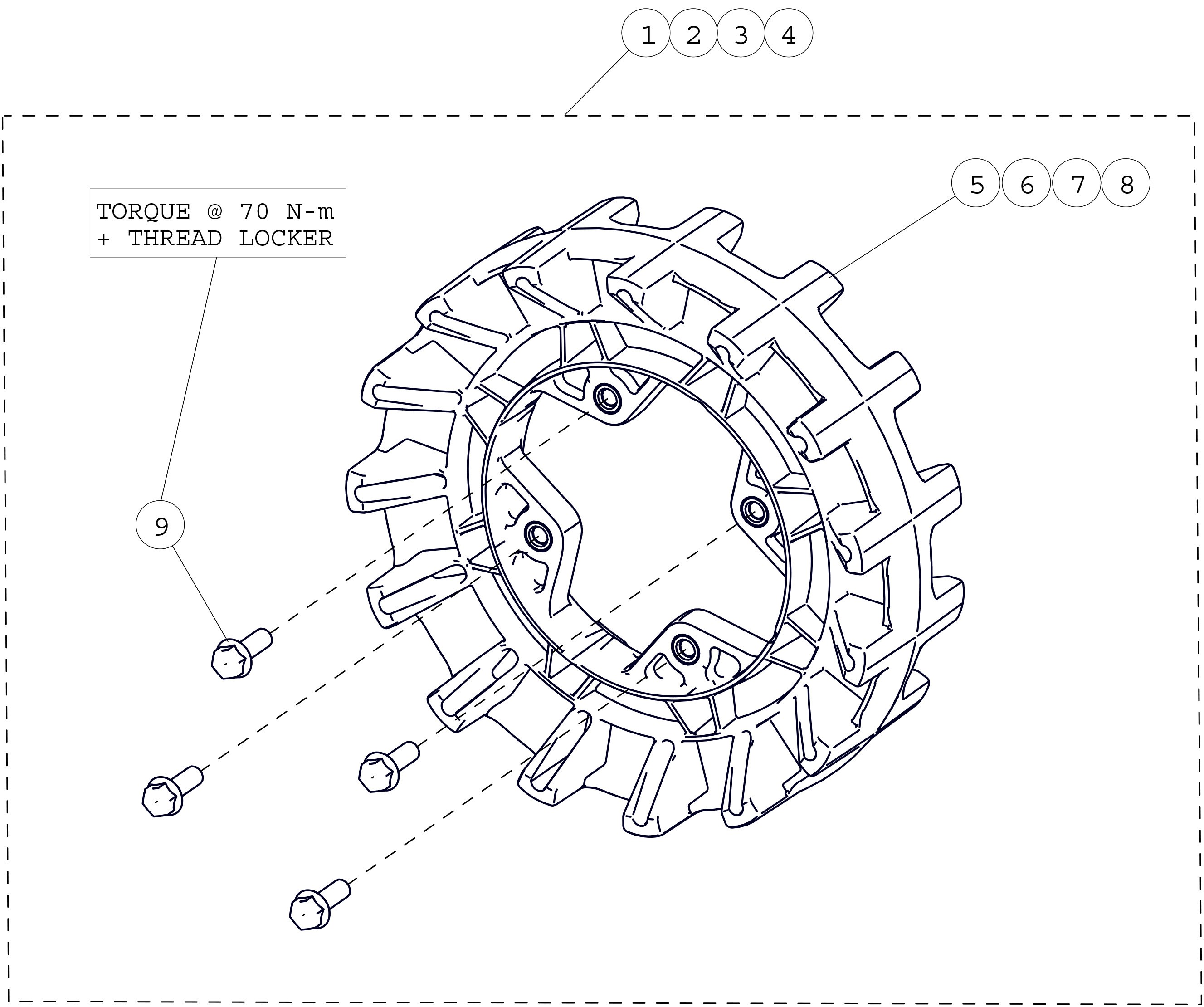 2015 T4S S-Kit 4-Bolt Sprockets Parts Diagram