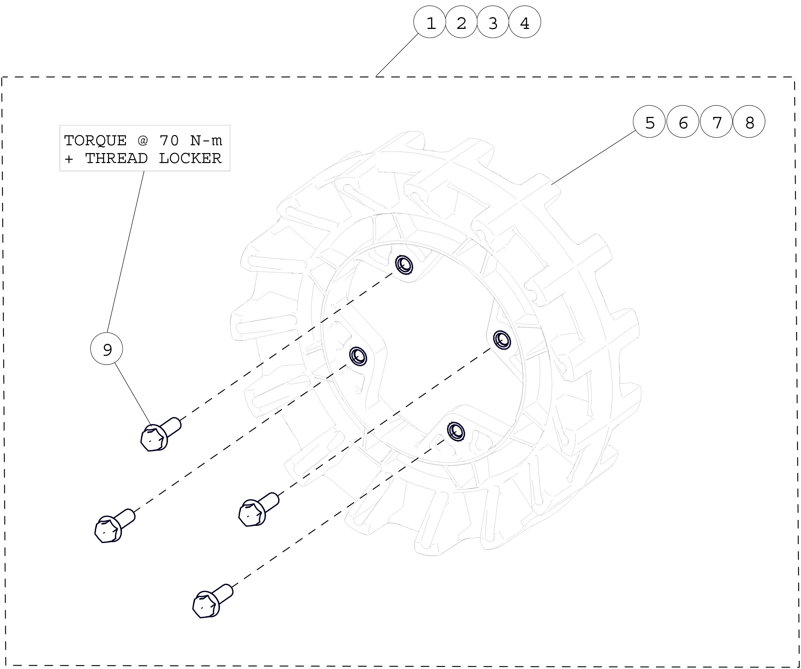 2015 T4S Sprocket Kits Parts Diagram