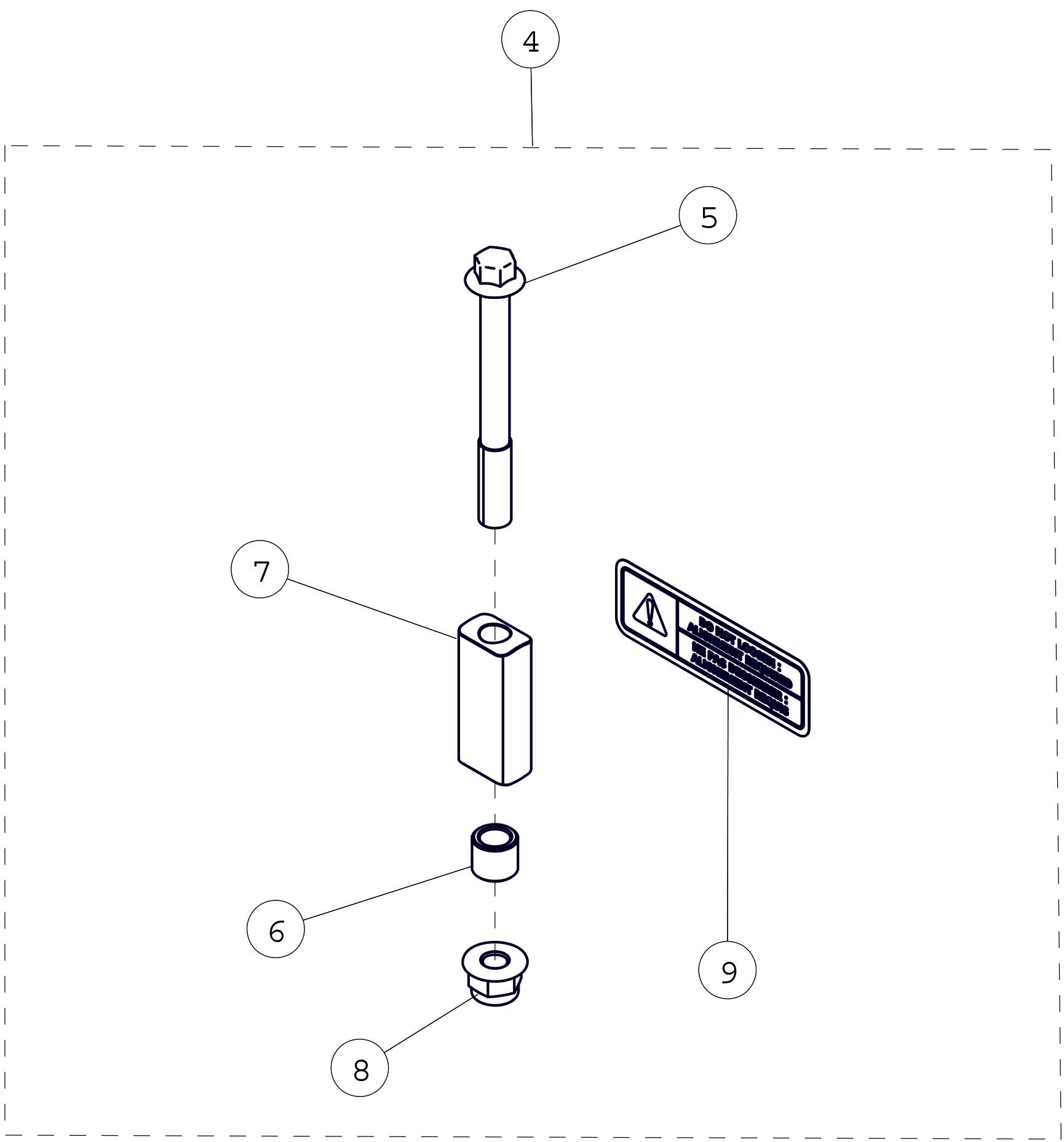 2015 T4S Tensioner Bushing Kit Parts Diagram