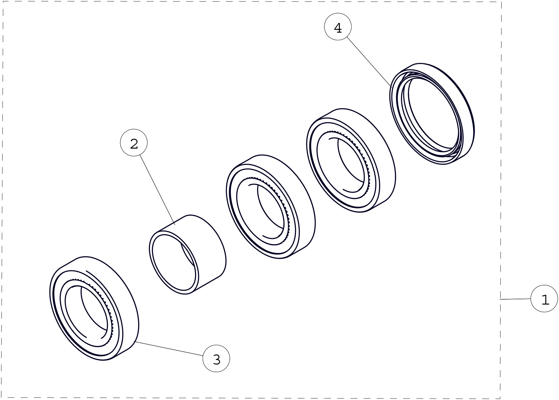 2015 T4S Hub Bearing Kit Parts Diagram