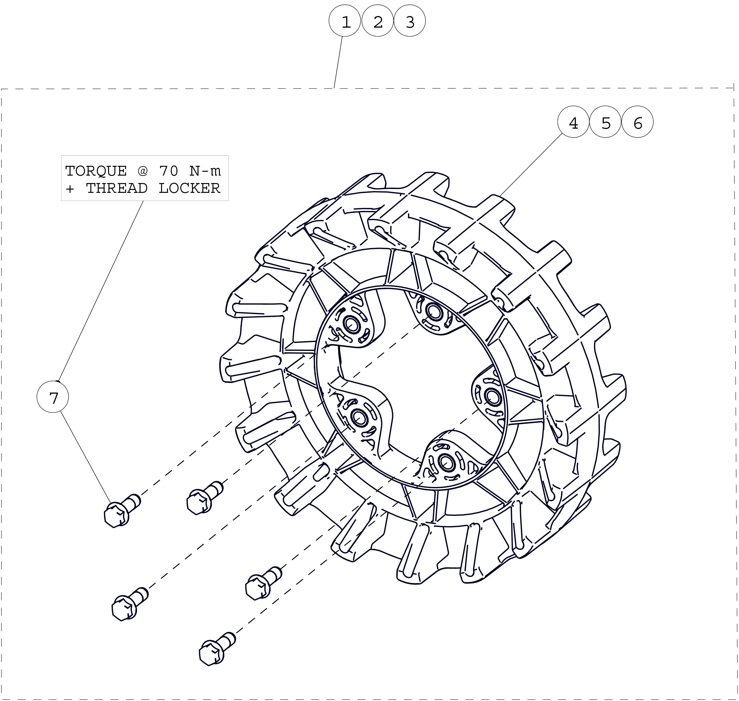 2015 T4S S-Kit 5-Bolt Sprockets Parts Diagram