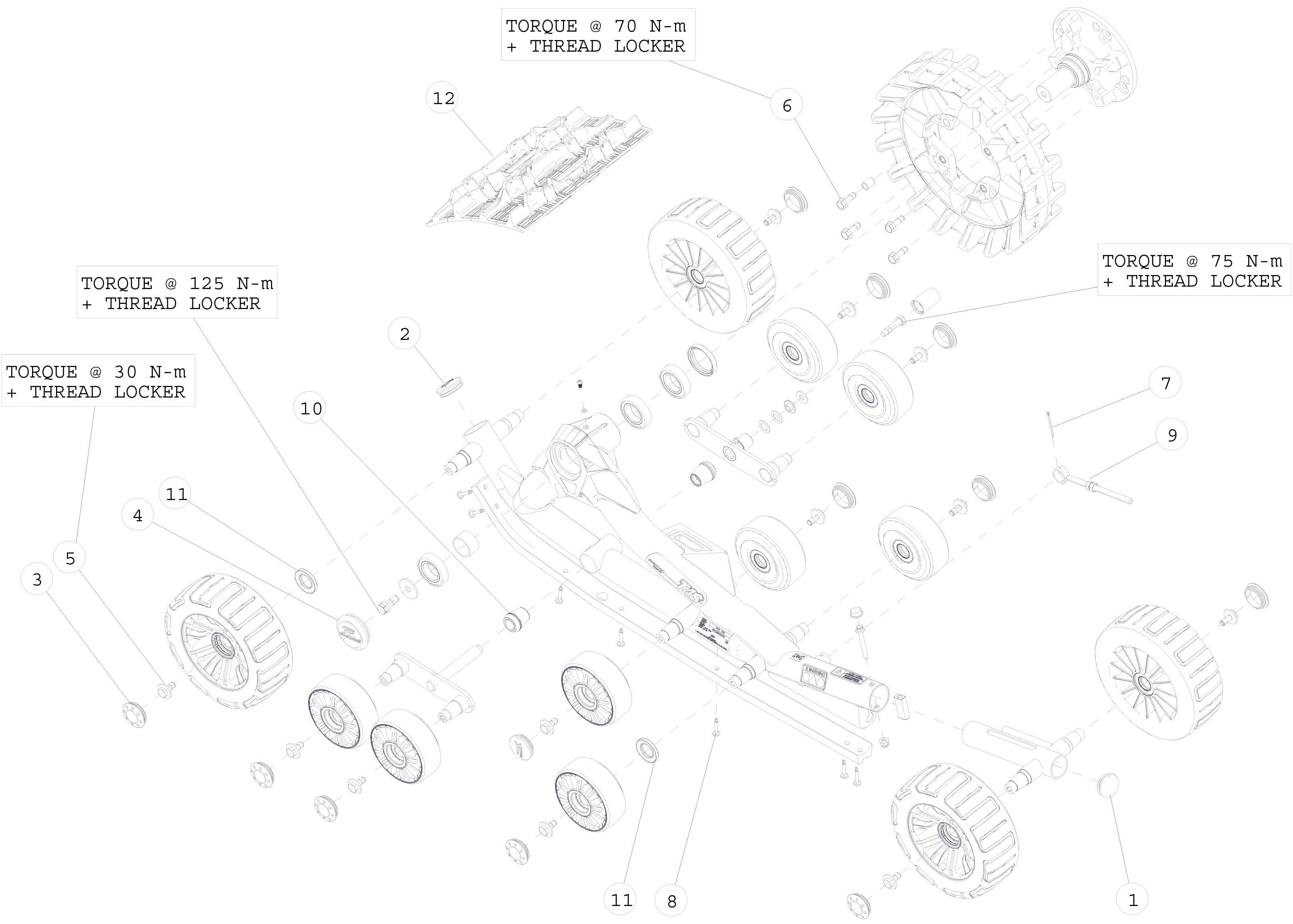 2016 T4S Left & Right Rear Parts Diagram