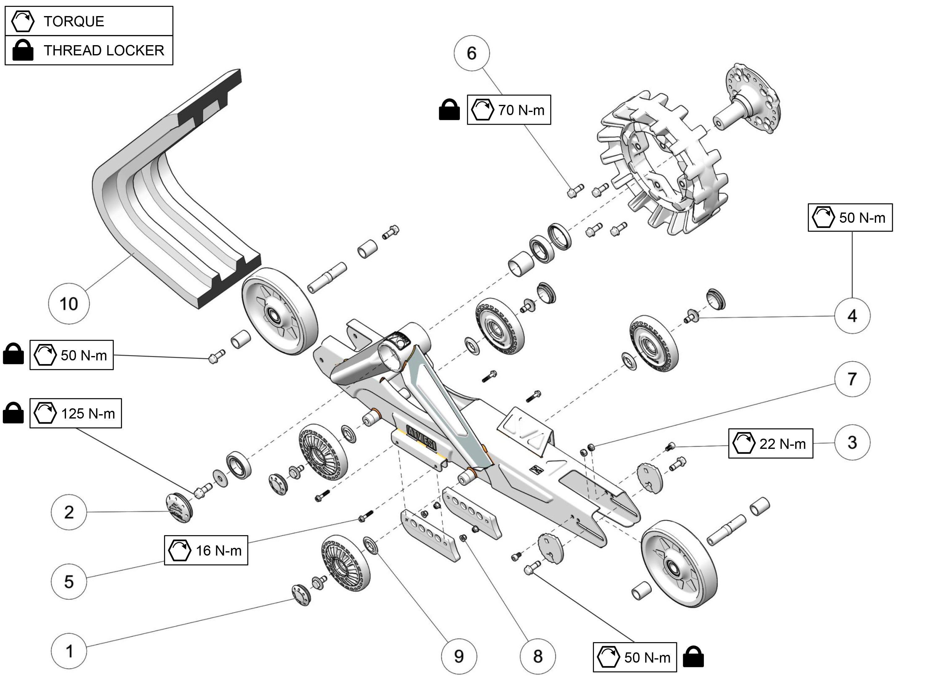 2017 R4S Left & Right Rear Parts Diagram