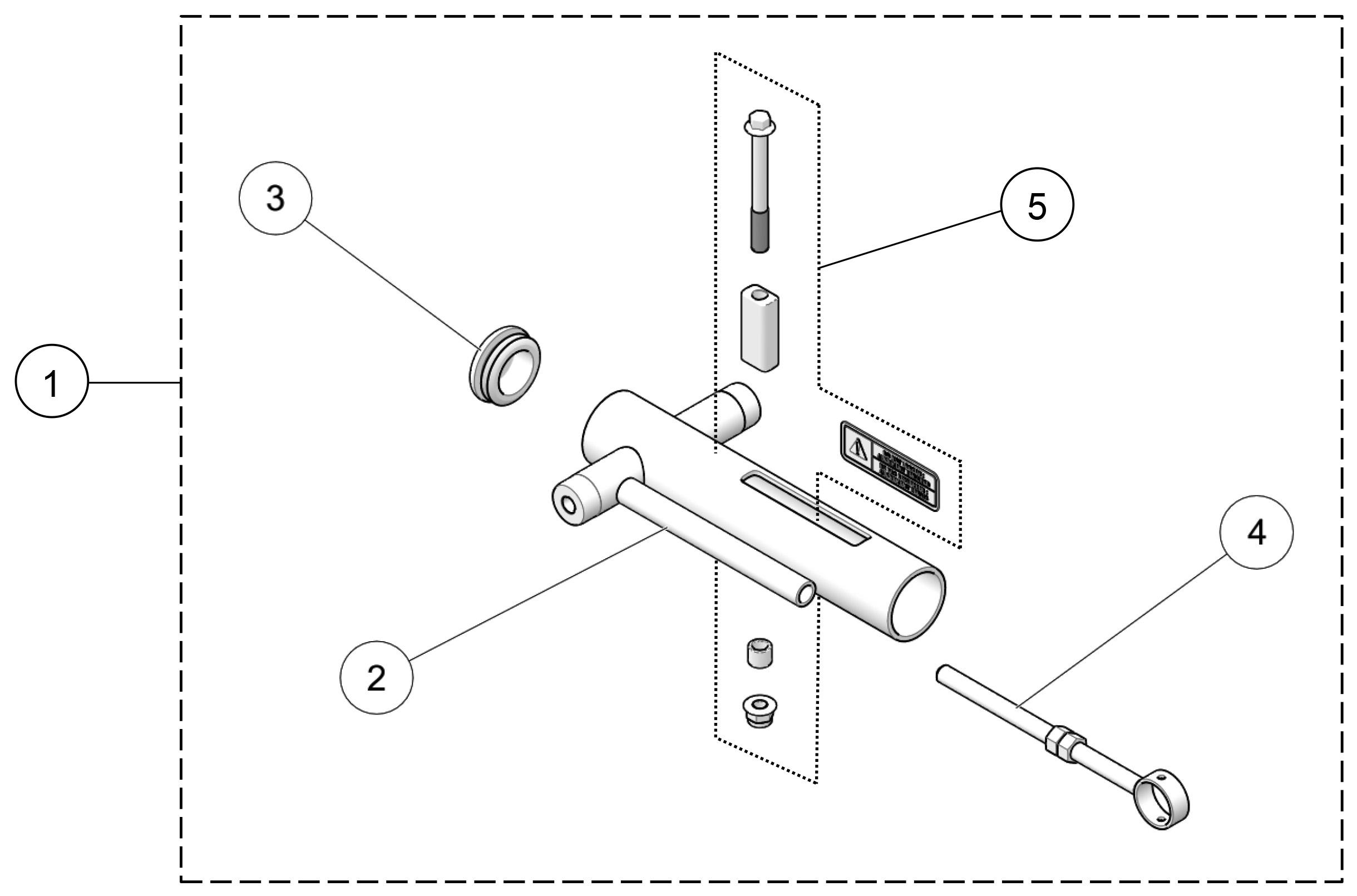 2018 T4S Rear Long Track Tensioner Kit Parts Diagram