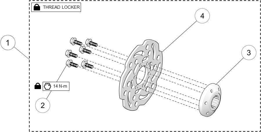 2020 DTS 129 Brake Rotor Ass'y Parts Diagram