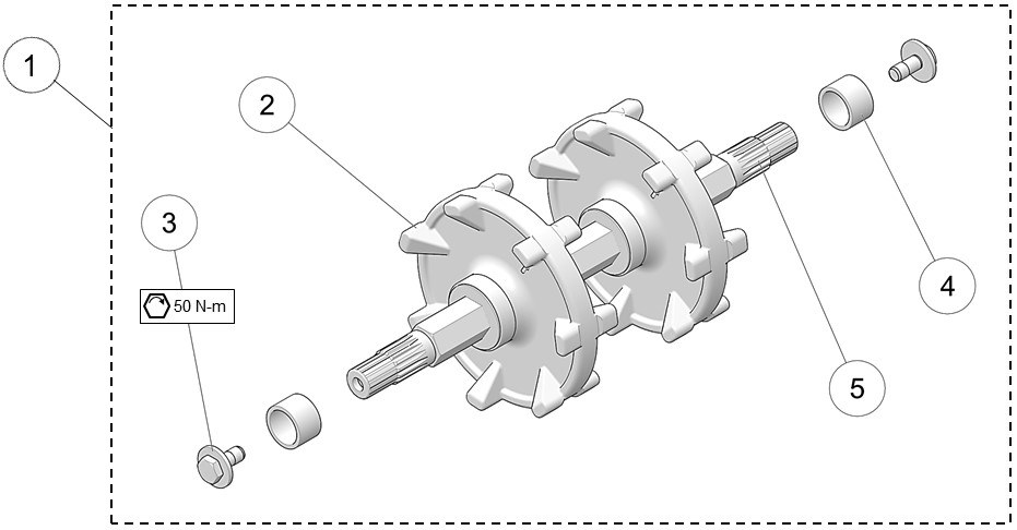 2020 DTS 129 Drive Axle Assembly Parts Diagram