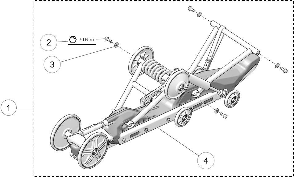 2020 DTS 129 Rear Suspension Assembly Parts Diagram