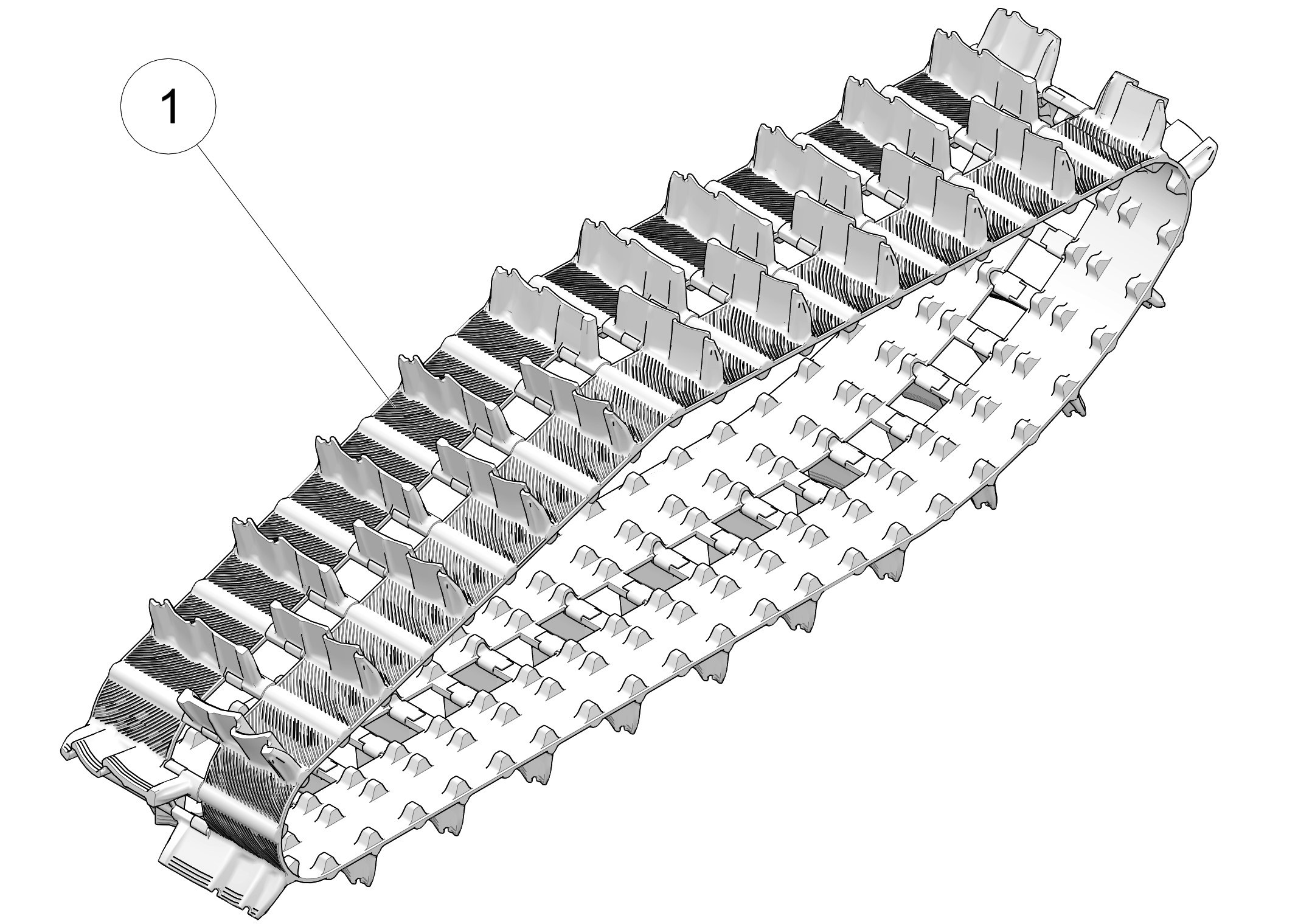 2020 DTS 129 Track Parts Diagram