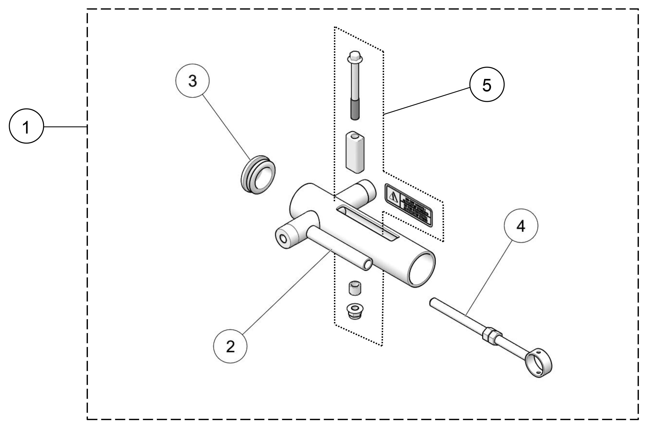 2020 T4S Front Short Track Tensioner Kit Parts Diagram