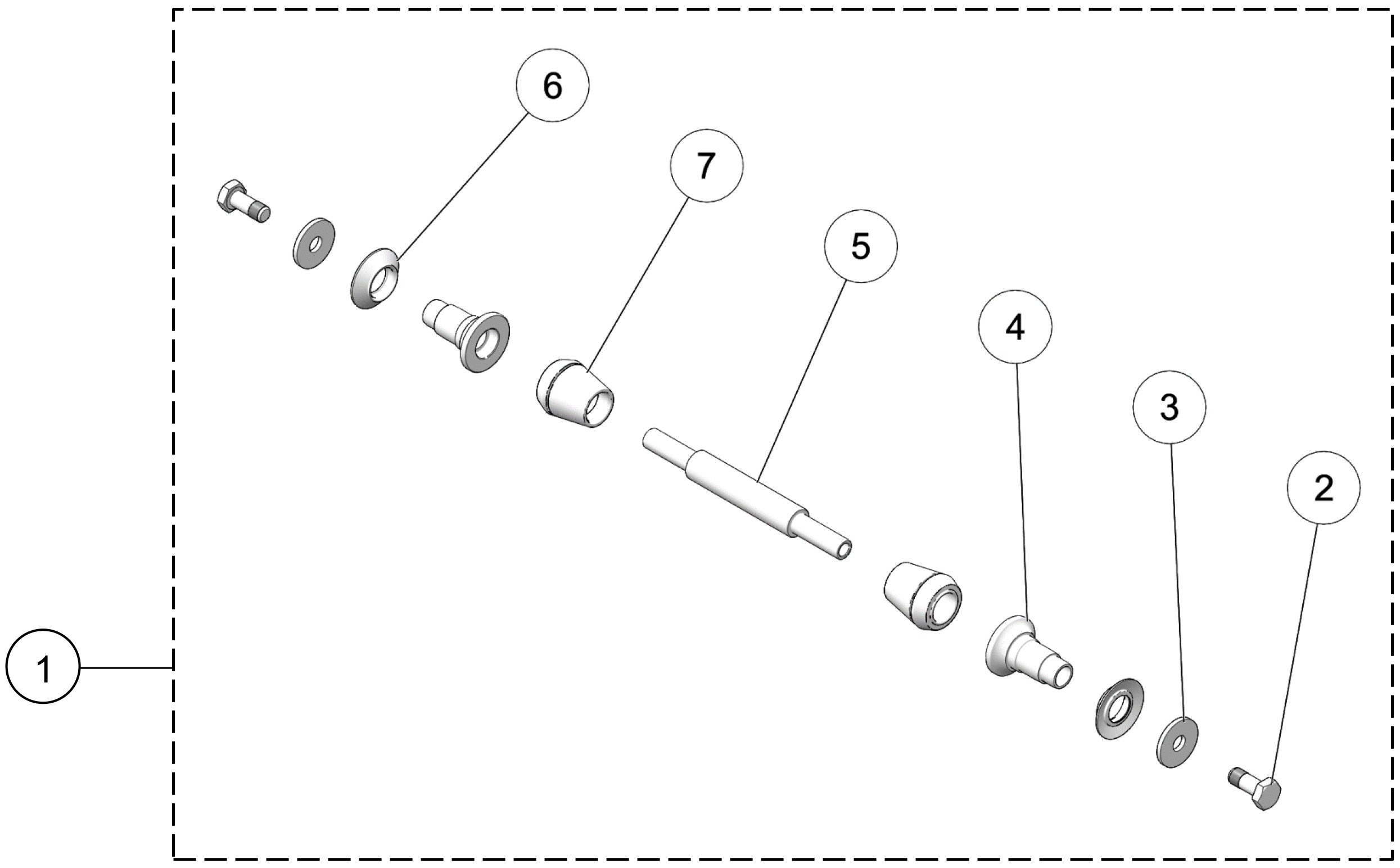 2020 X4S Rear Axle Stabilizer Kit Parts Diagram