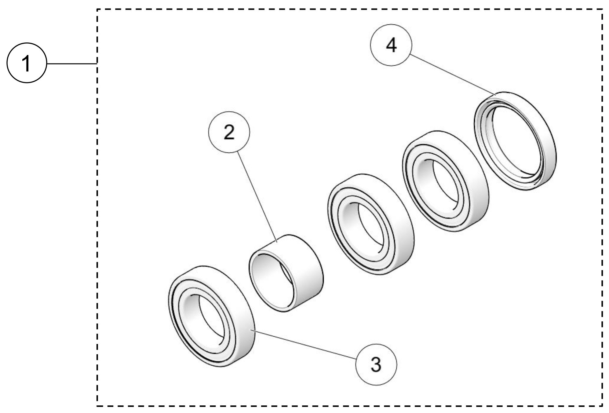 2021 4S1 Hub Bearing Kit Parts Diagram