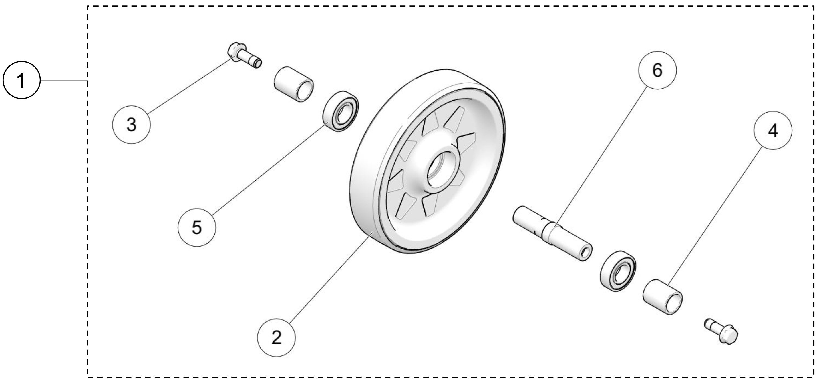 2021 R4S 200mm Wheel Kit Parts Diagram