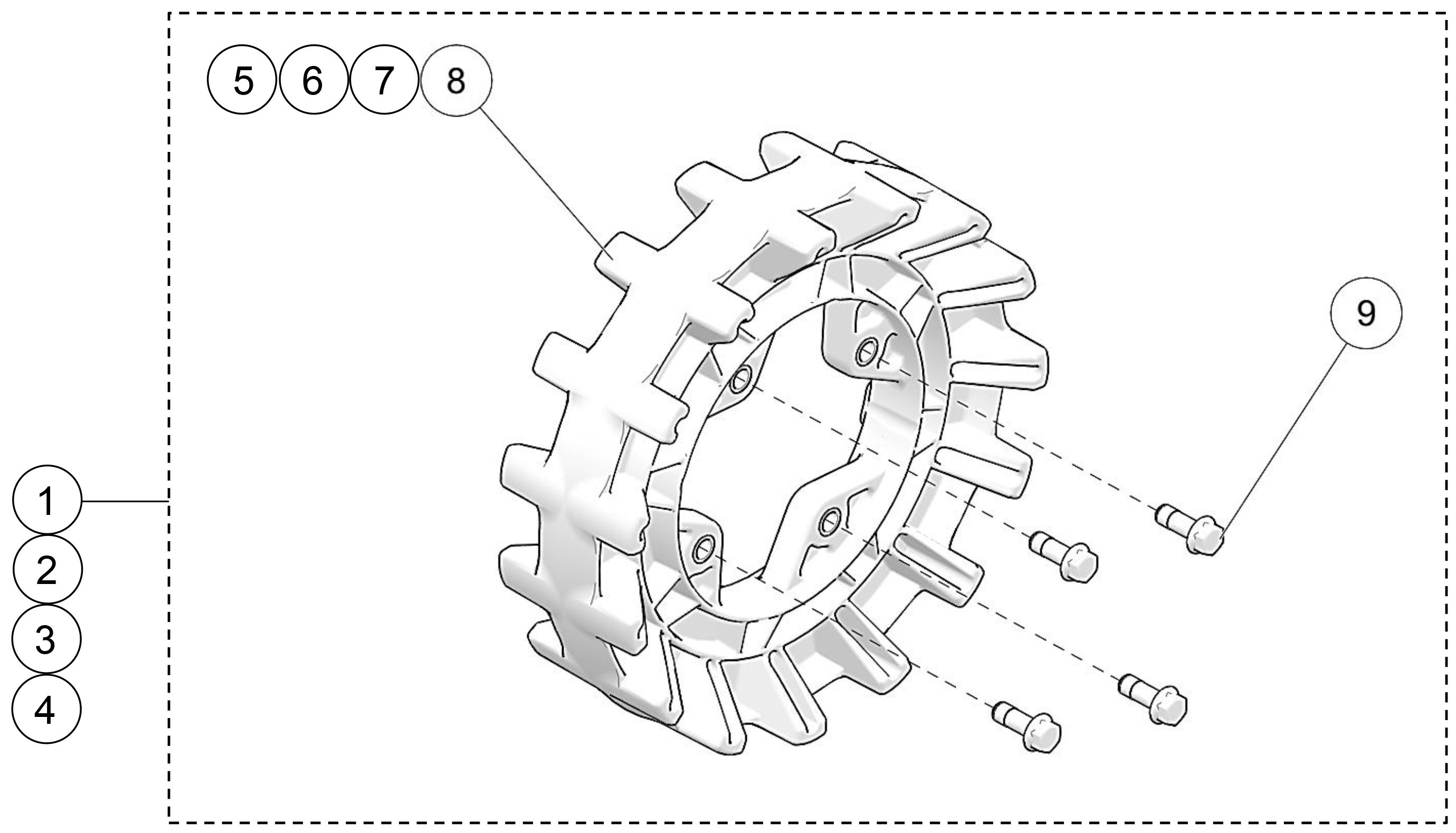 2021 T4S Sprocket Kits Parts Diagram