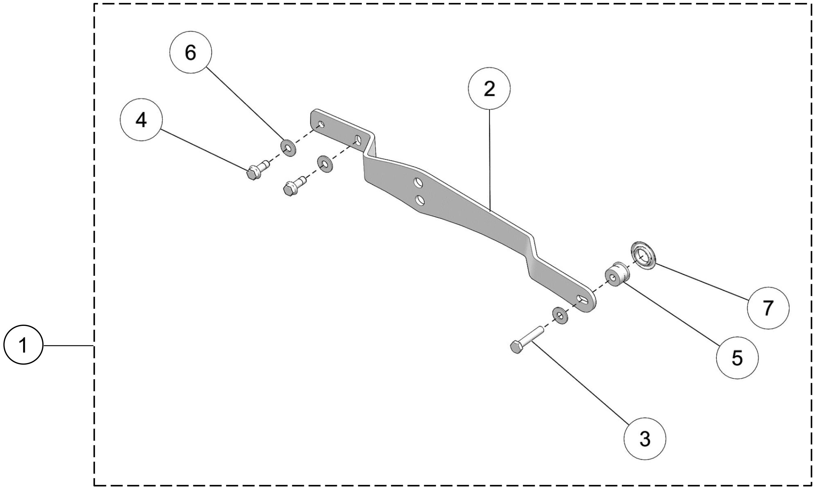 2021 X4S LH Anti-Rotation Bracket, Rigid Suspension Parts Diagram