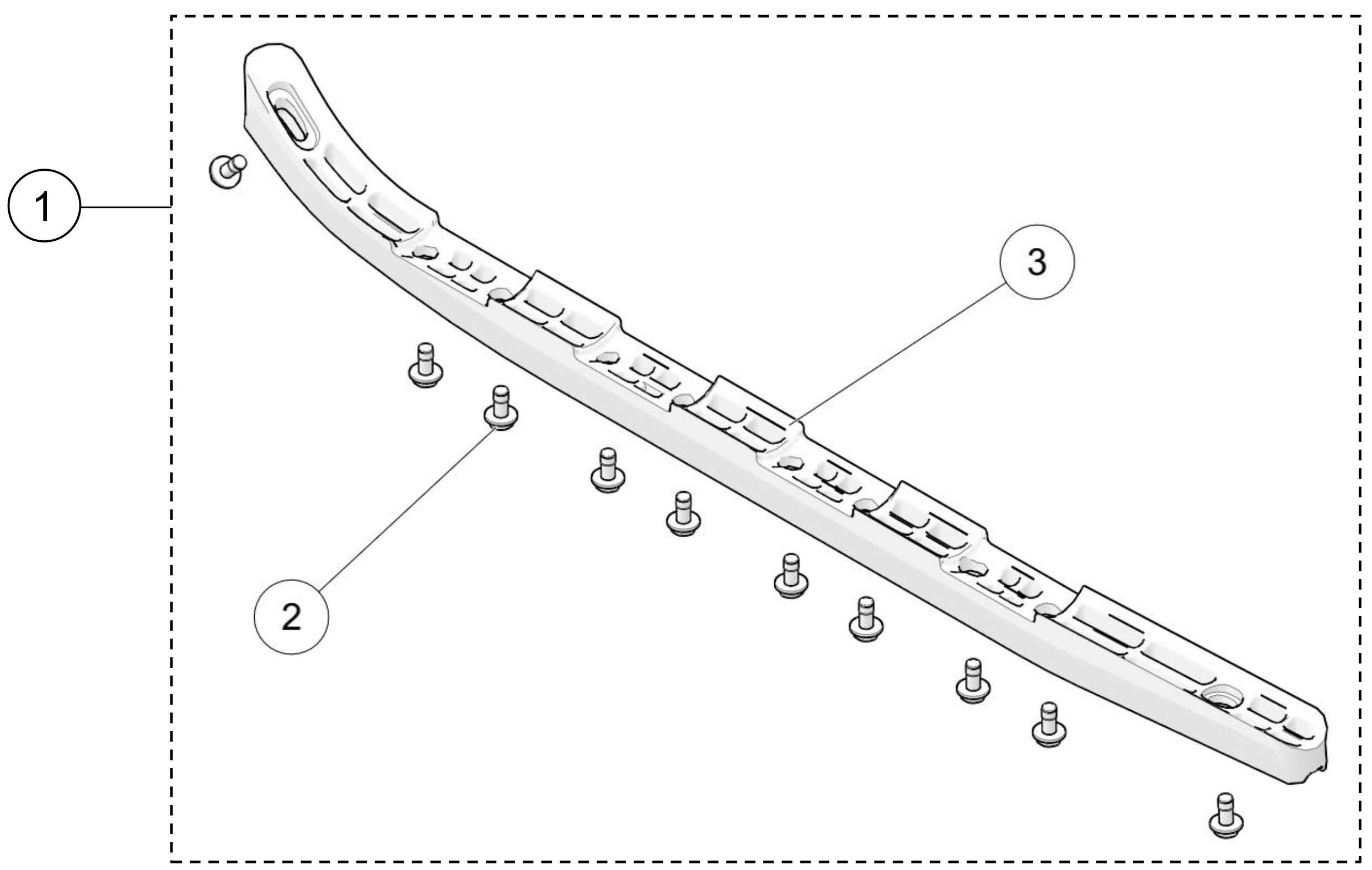 2022 4S1 Rear Track Guide Parts Diagram