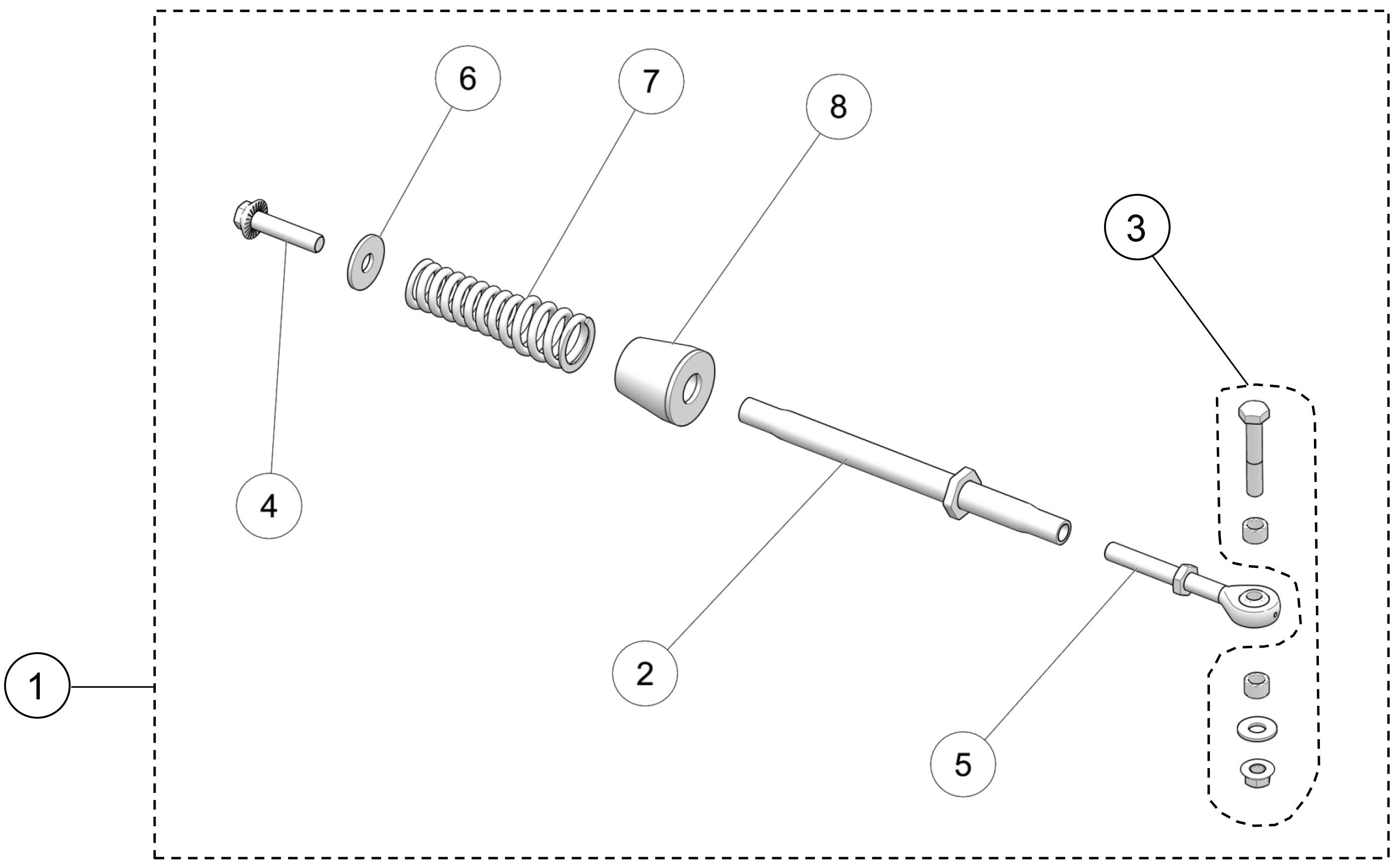 2022 R4S Rear Stabilizing Rod - ATV Parts Diagram