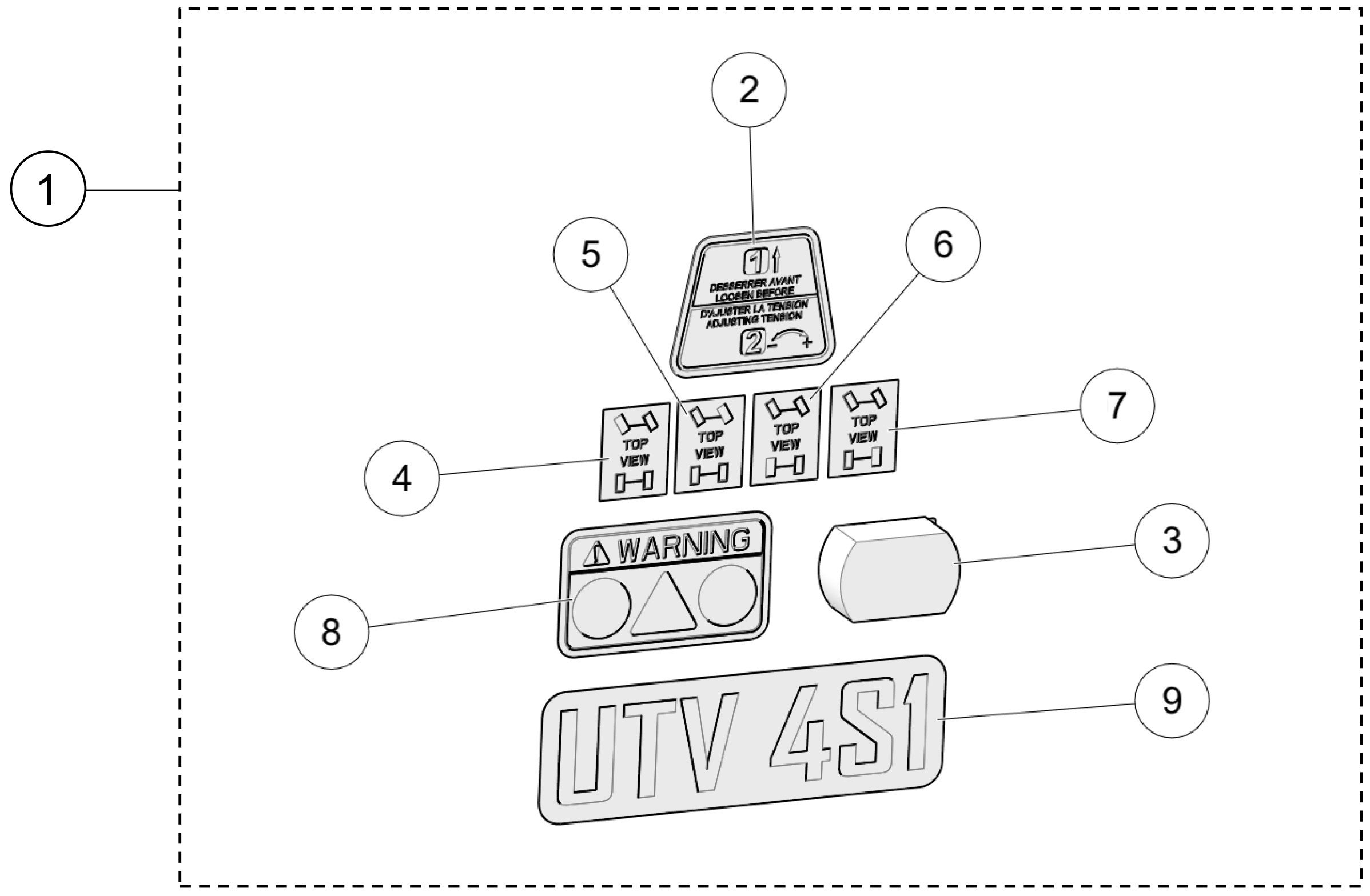 2023 4S1 Decals Parts Diagram