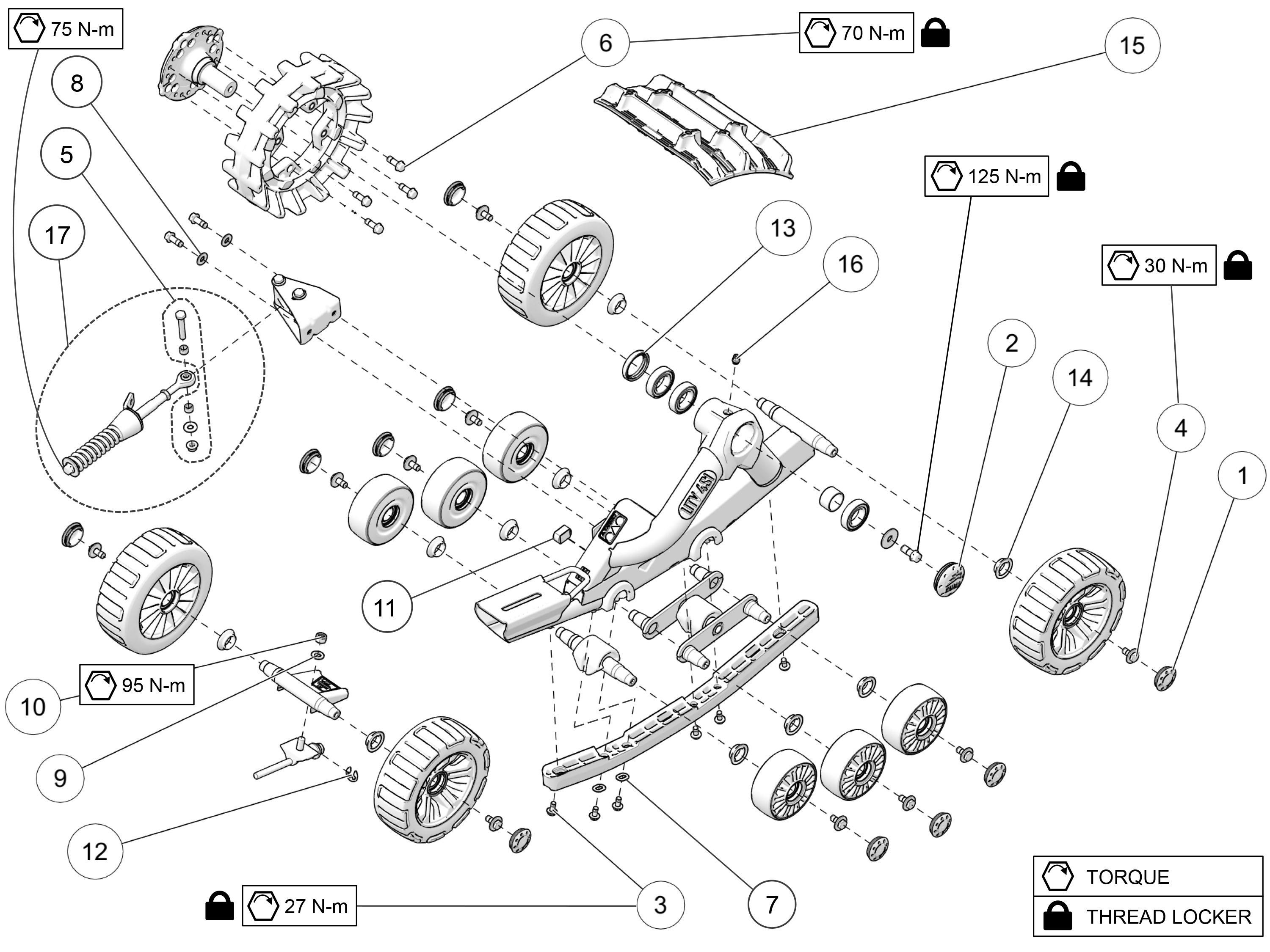 2023 4S1 Front Left & Right Parts Diagram