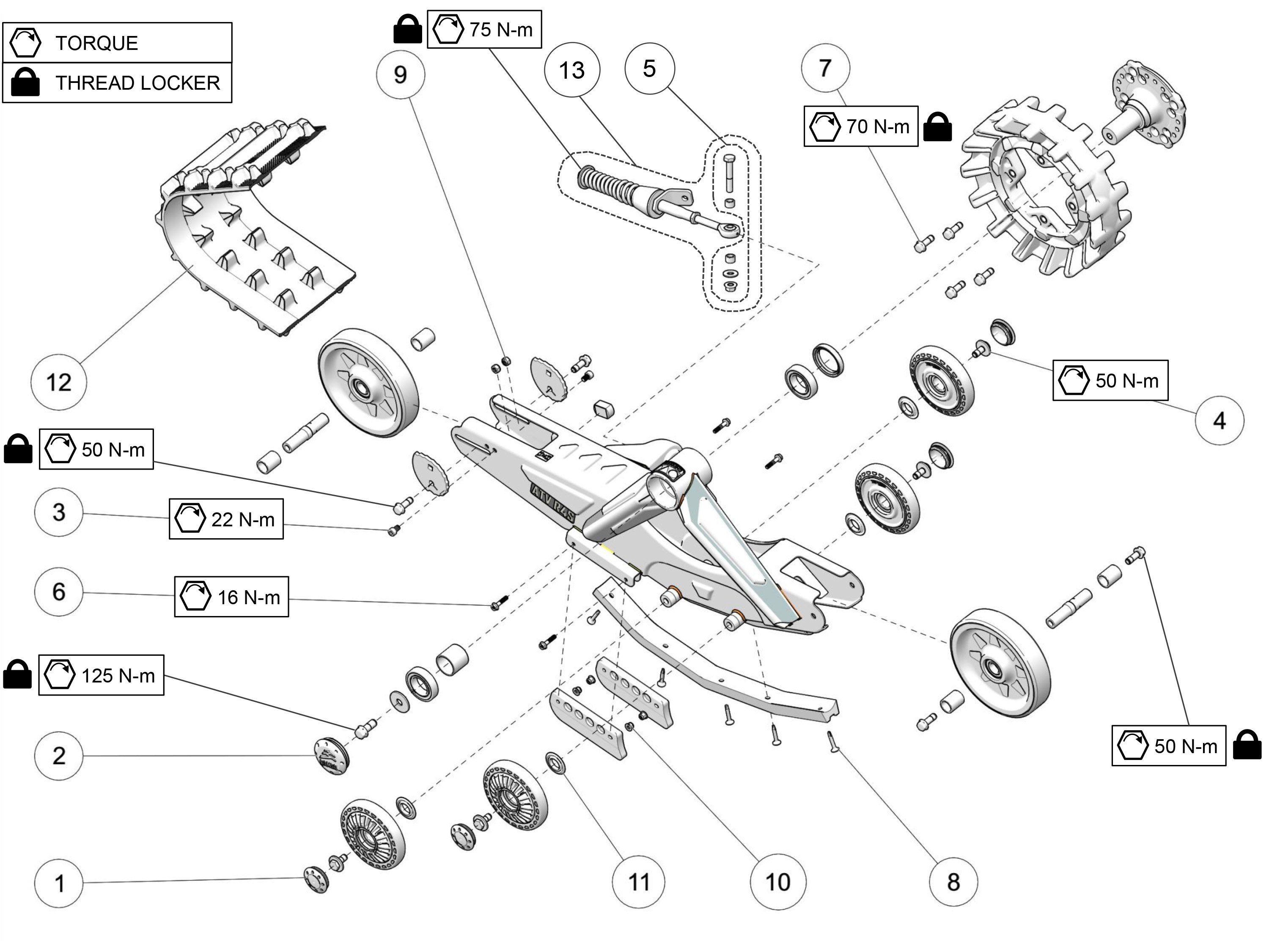 2023 R4S Front Left & Right Parts Diagram