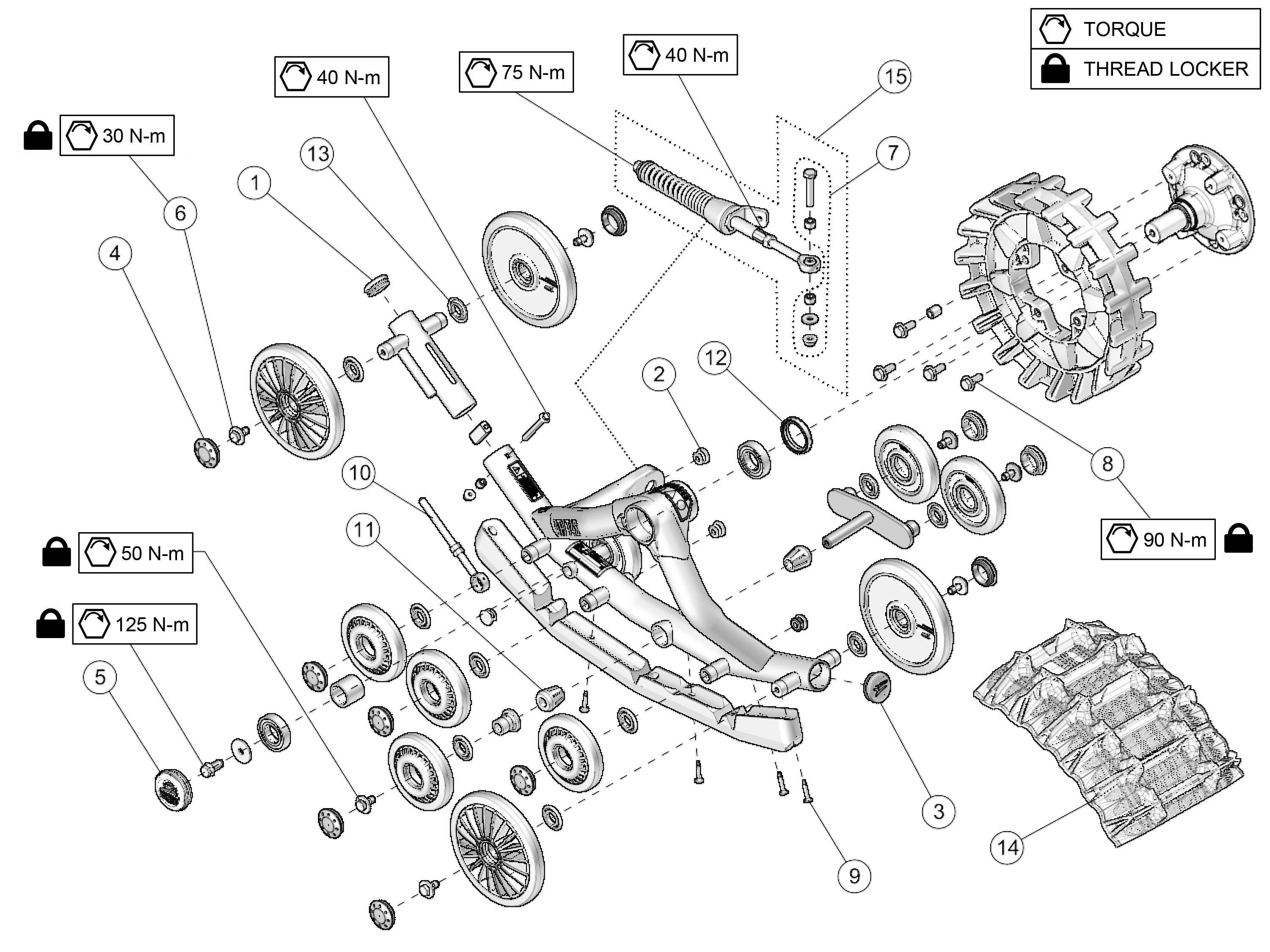 2023 T4S Front Left & Right Parts Diagram