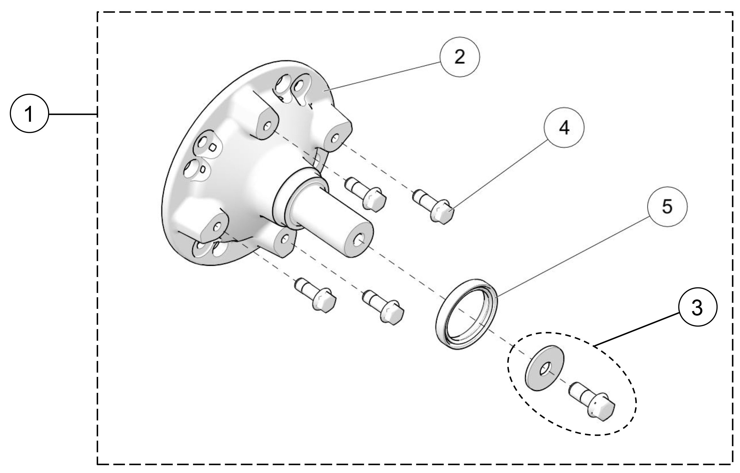 2023 T4S S-kit Multi Hub 156mm Parts Diagram