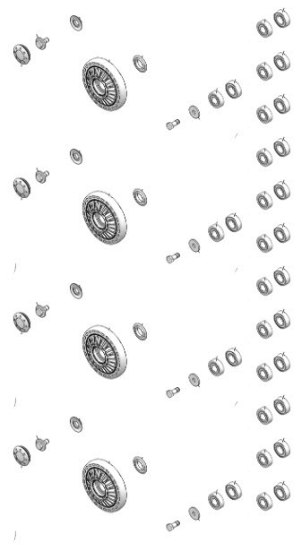 2023 X4S Wheel bearing kit - X4S Parts Diagram