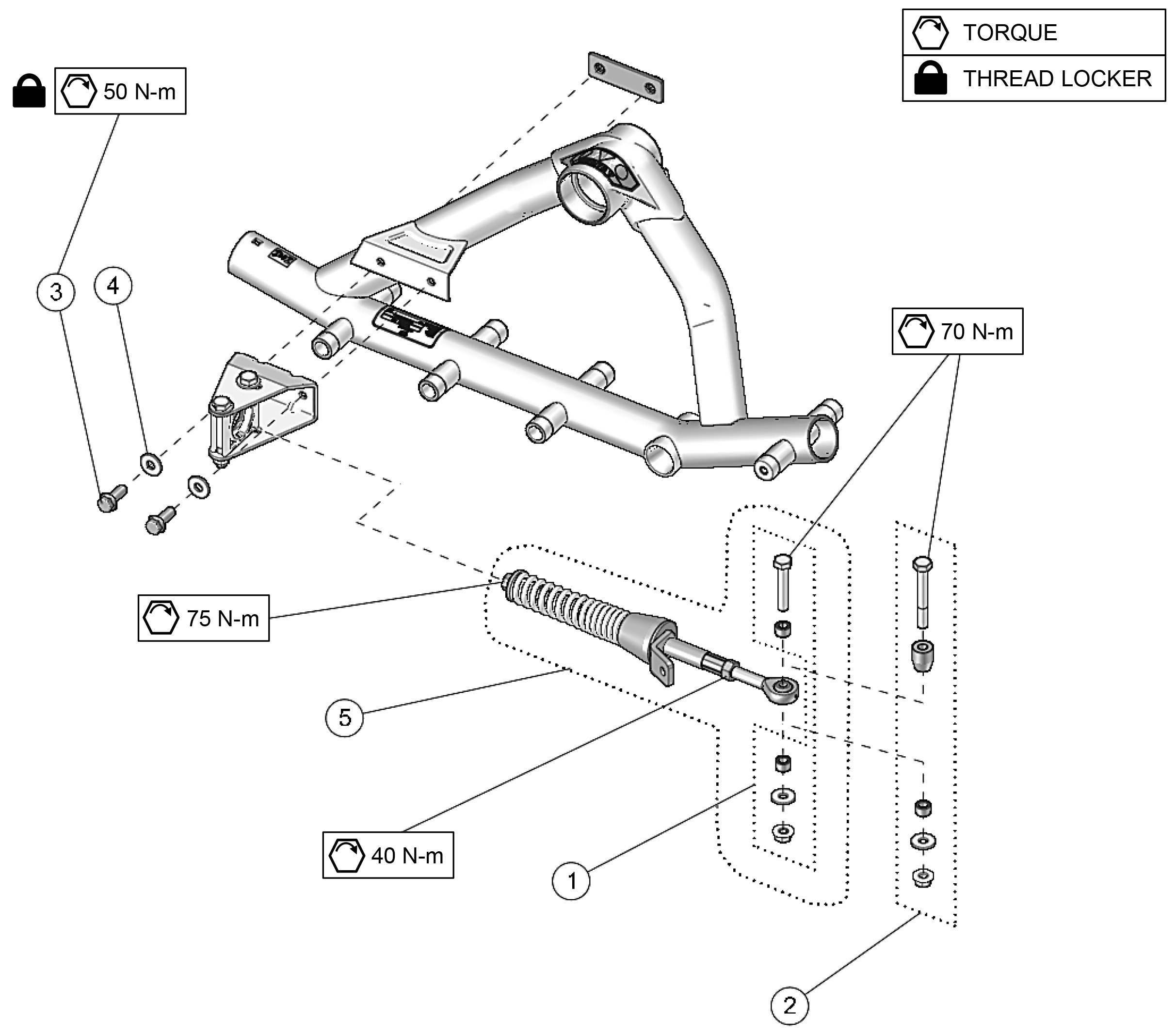2025 T4S Independent Suspension (IS) Parts Diagram